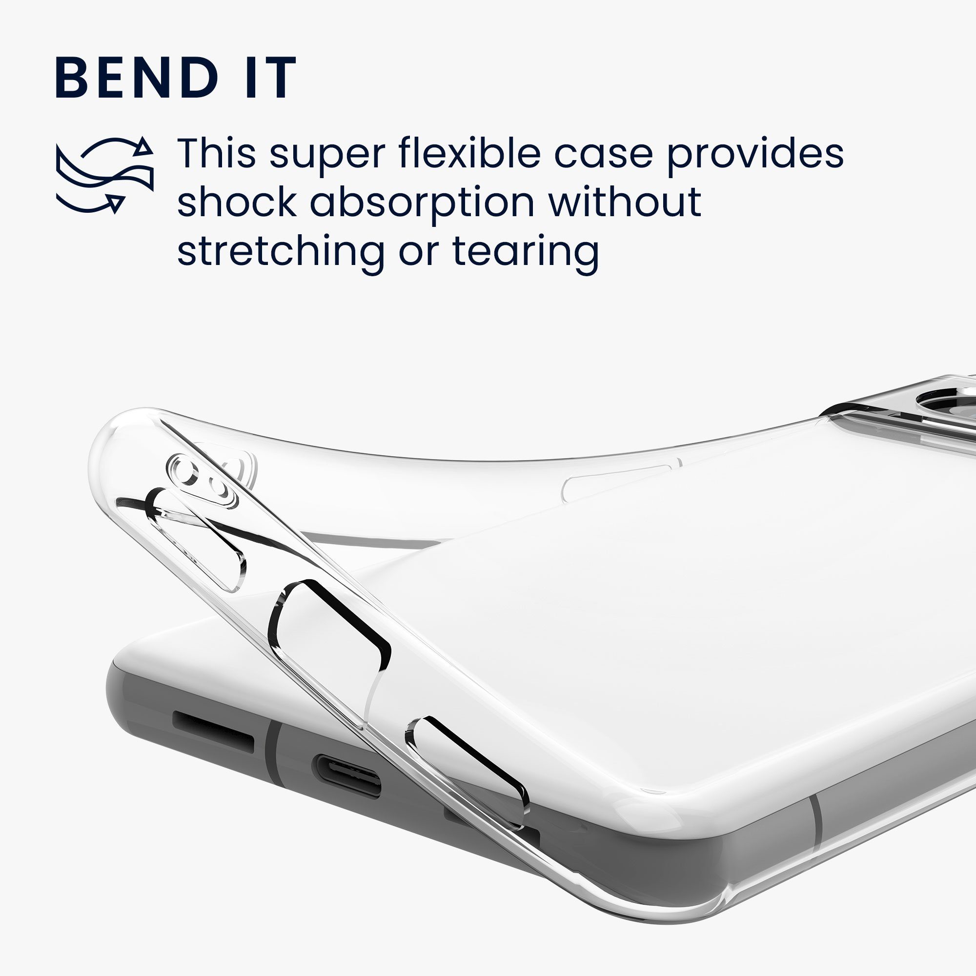 kwmobile Handyhülle Hülle für Google Pixel 8, Silikon Handyhülle transparent - Handy Case gummiert – Bild 2 von 5