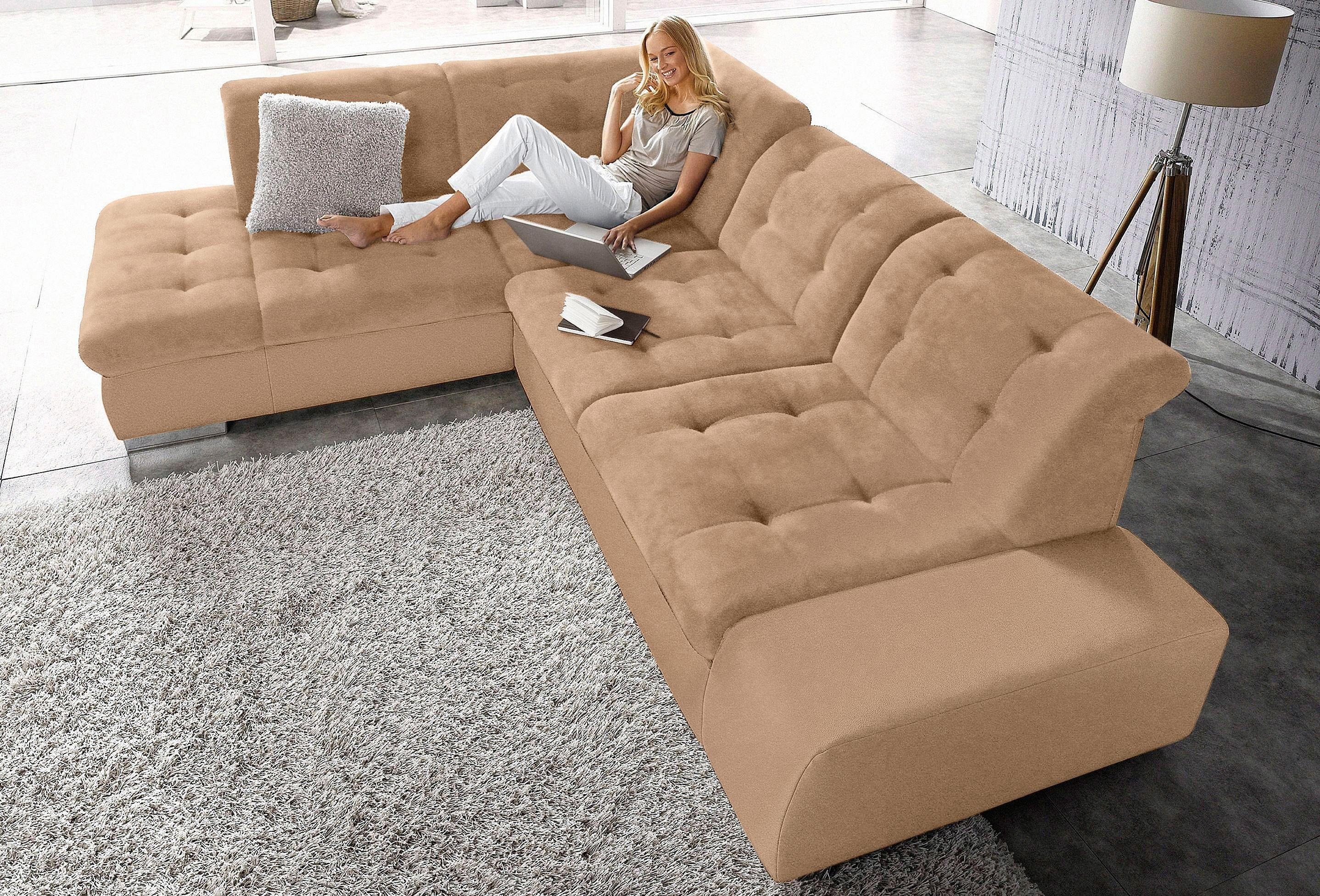 sit&more Ecksofa "Pale L-Form" inklusive Kopfteilverstellung, wahlweise mit günstig online kaufen