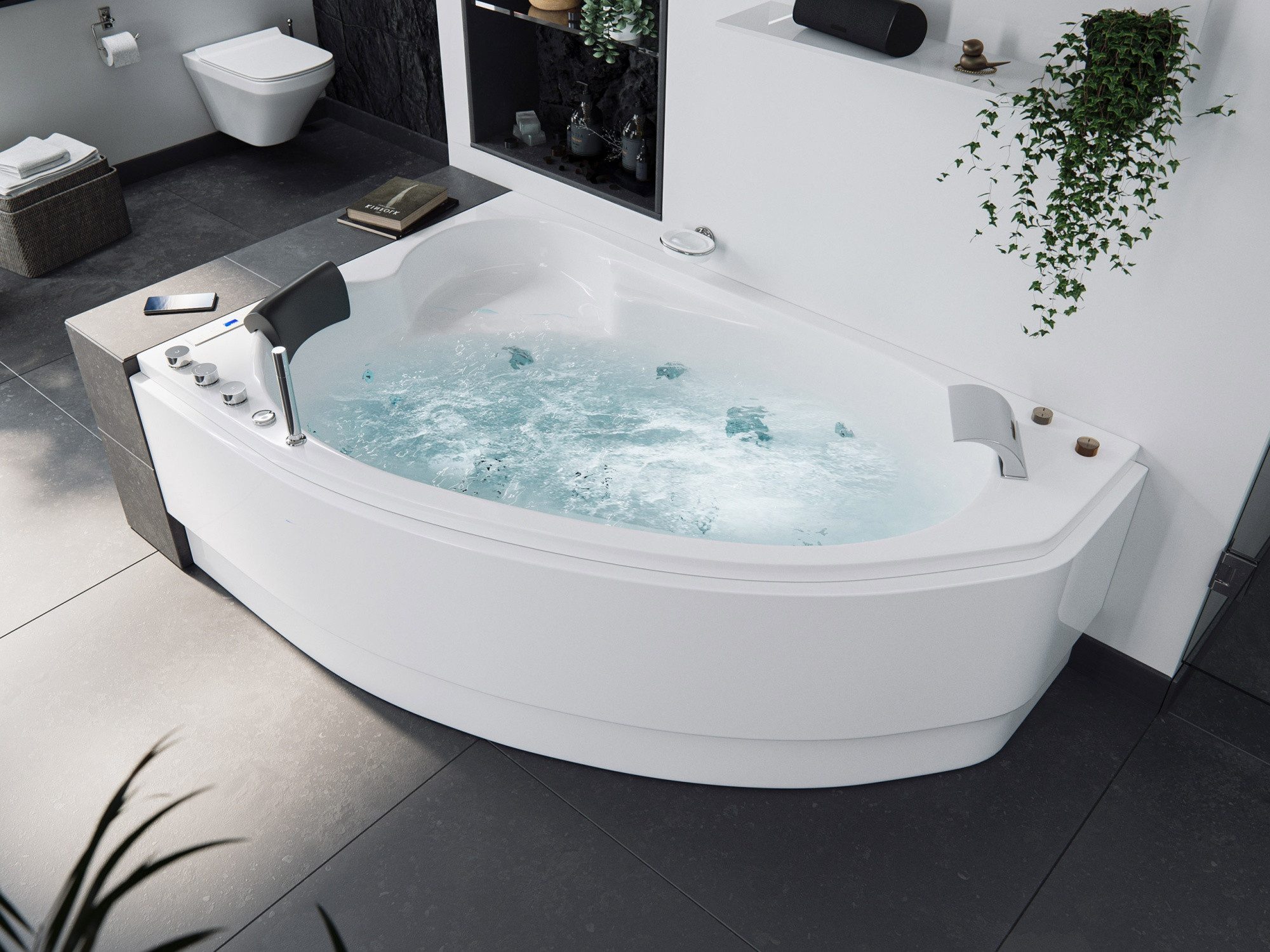 Magnolia Home Whirlpool-Badewanne Constantin links Premium günstig online kaufen