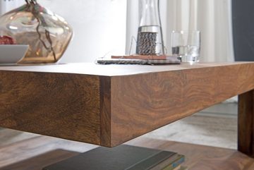möbelando Couchtisch Couchtisch Massiv-Holz Sheesham 90 cm breit Design Wohnzimmer-Tisch, 90 cm (L)