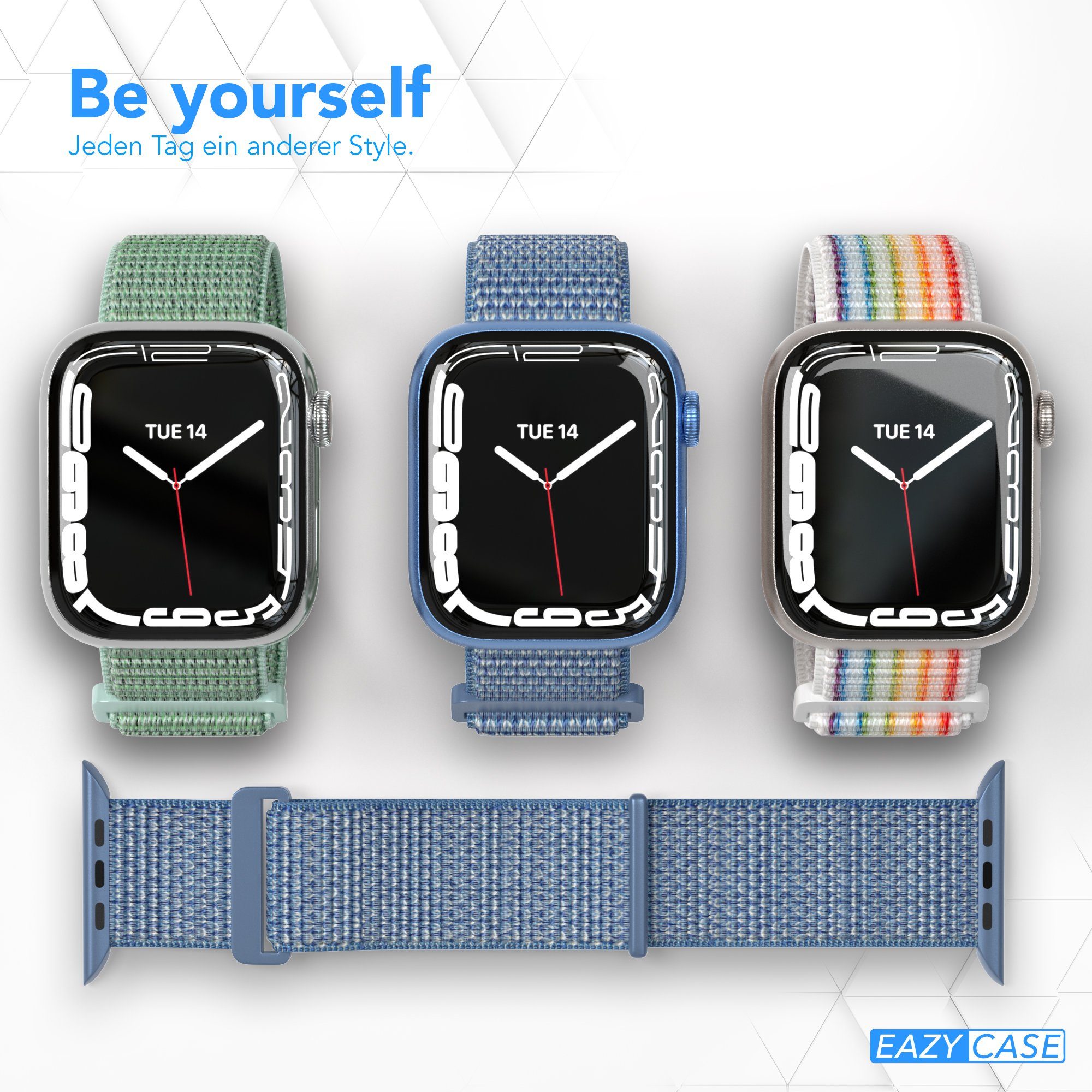 EAZY CASE Uhrenarmband Nylon Band für iWatch 11 10 9 8 7 6 5 4 3 2 SE Ultra günstig online kaufen