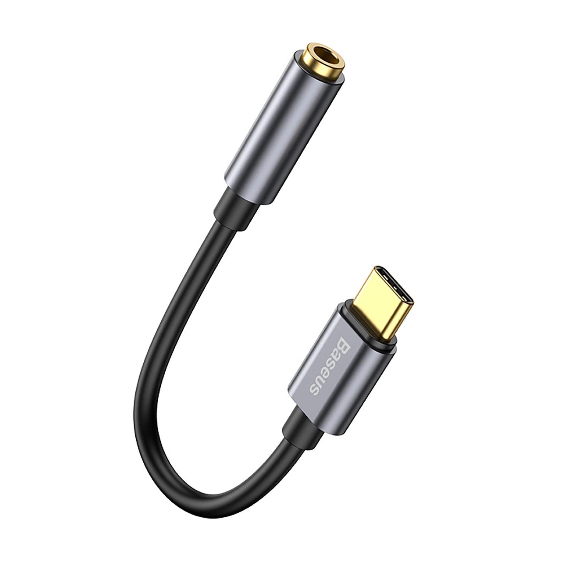 Baseus Adapter für USB-C-Kopfhörer/Miniklinke 3,5 mm DAC 24 Bit 48 KHz USB-Adapter