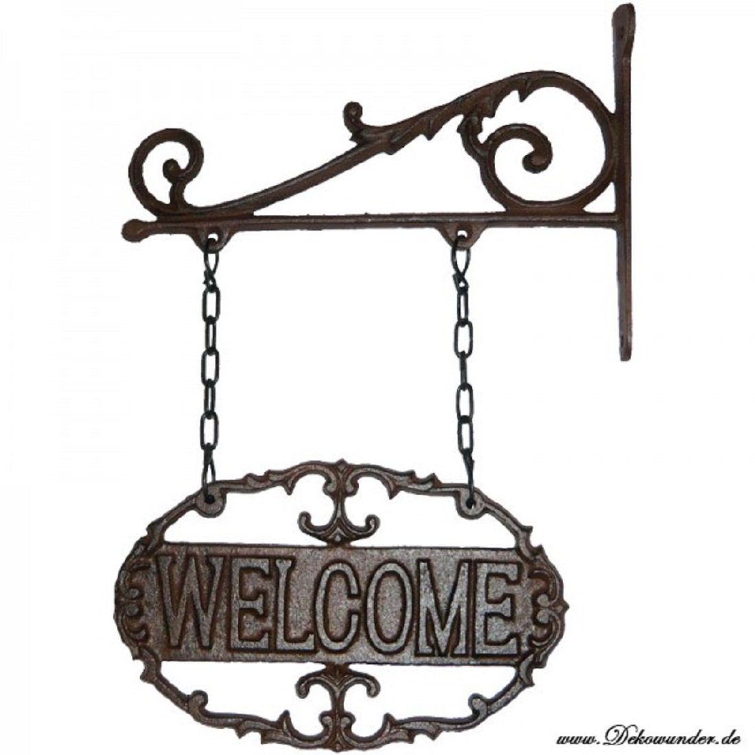 esschert design Metallschild Schild Landhaus Garten Tür Guss