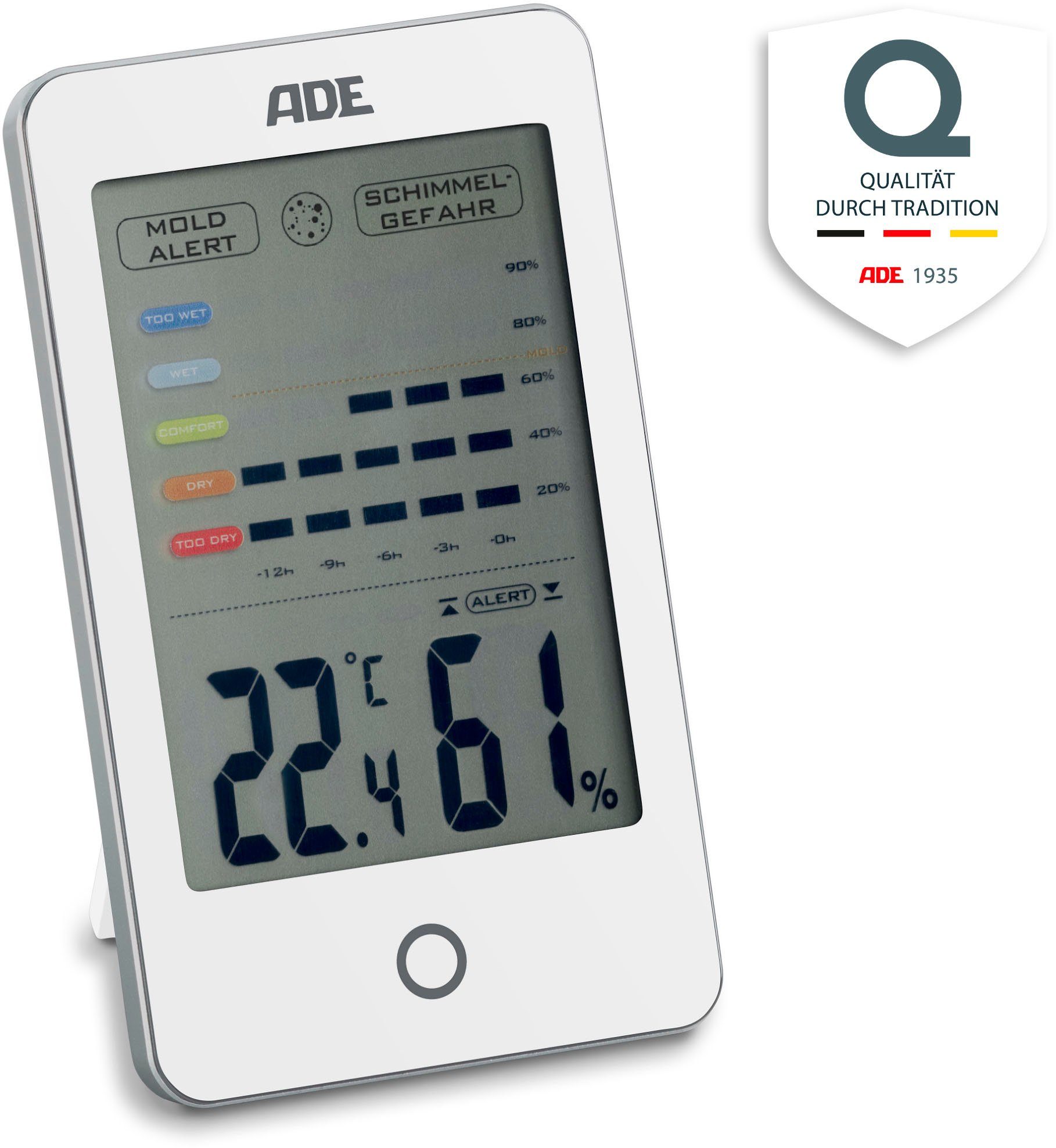 ADE »WS 1701« Wetterstation (Hygrometer mit visuellem Schimmelalarm) online  kaufen | OTTO