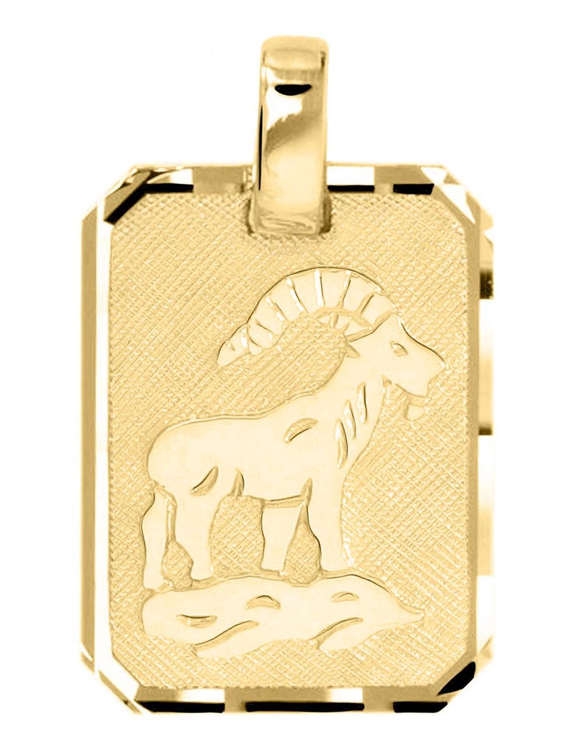 My Gold Sternzeichenanhänger Damen & Herren STEINBOCK Sternzeichen Anhänger Gold 333 - Gaudino (Set, 1-tlg., inkl. Schmuckbox), Geschenke