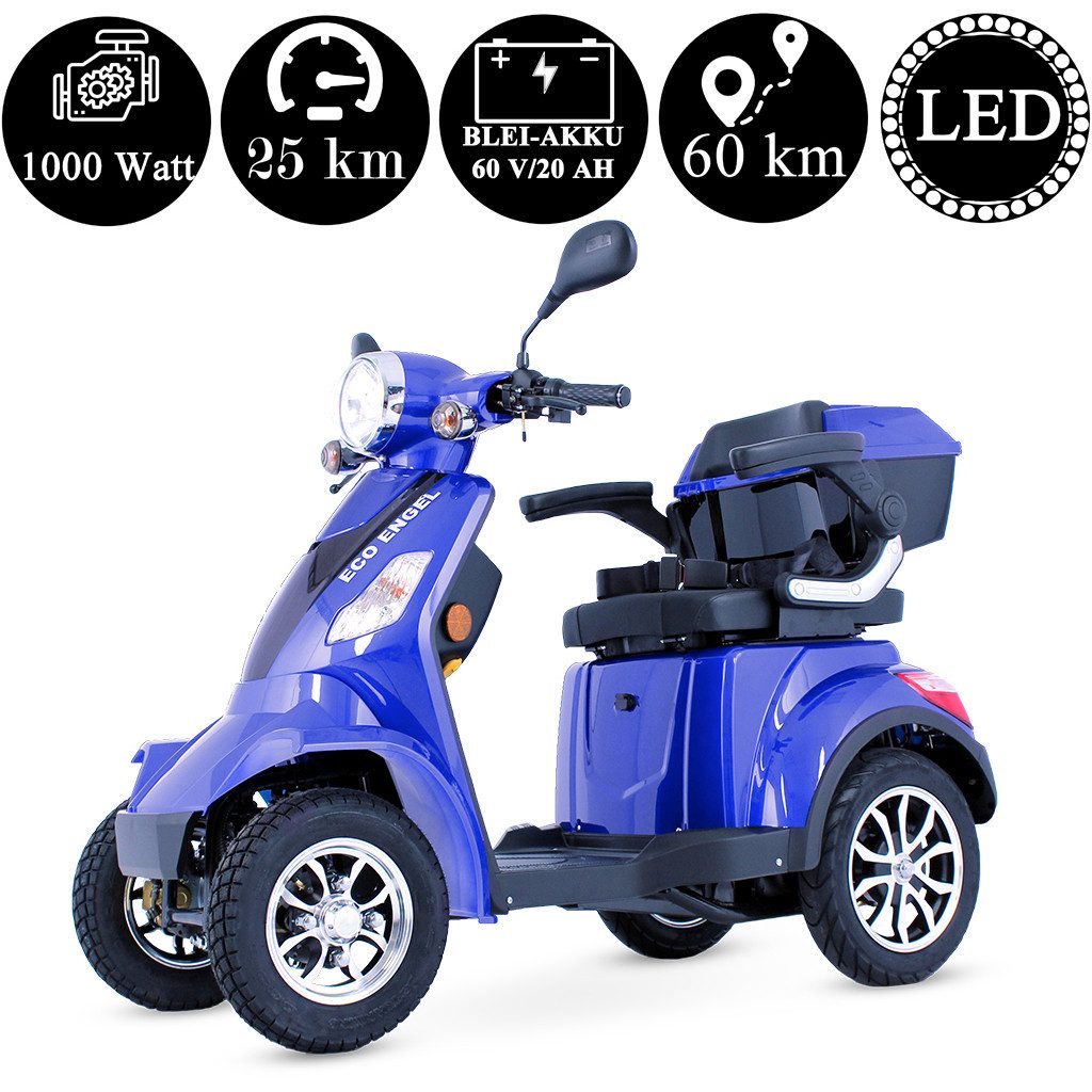 ECO ENGEL Elektromobil ECO ENGEL 510 25 km/h 4 Rad Seniorenmobil 1000 Watt, 1000,00 W, 25,00 km/h