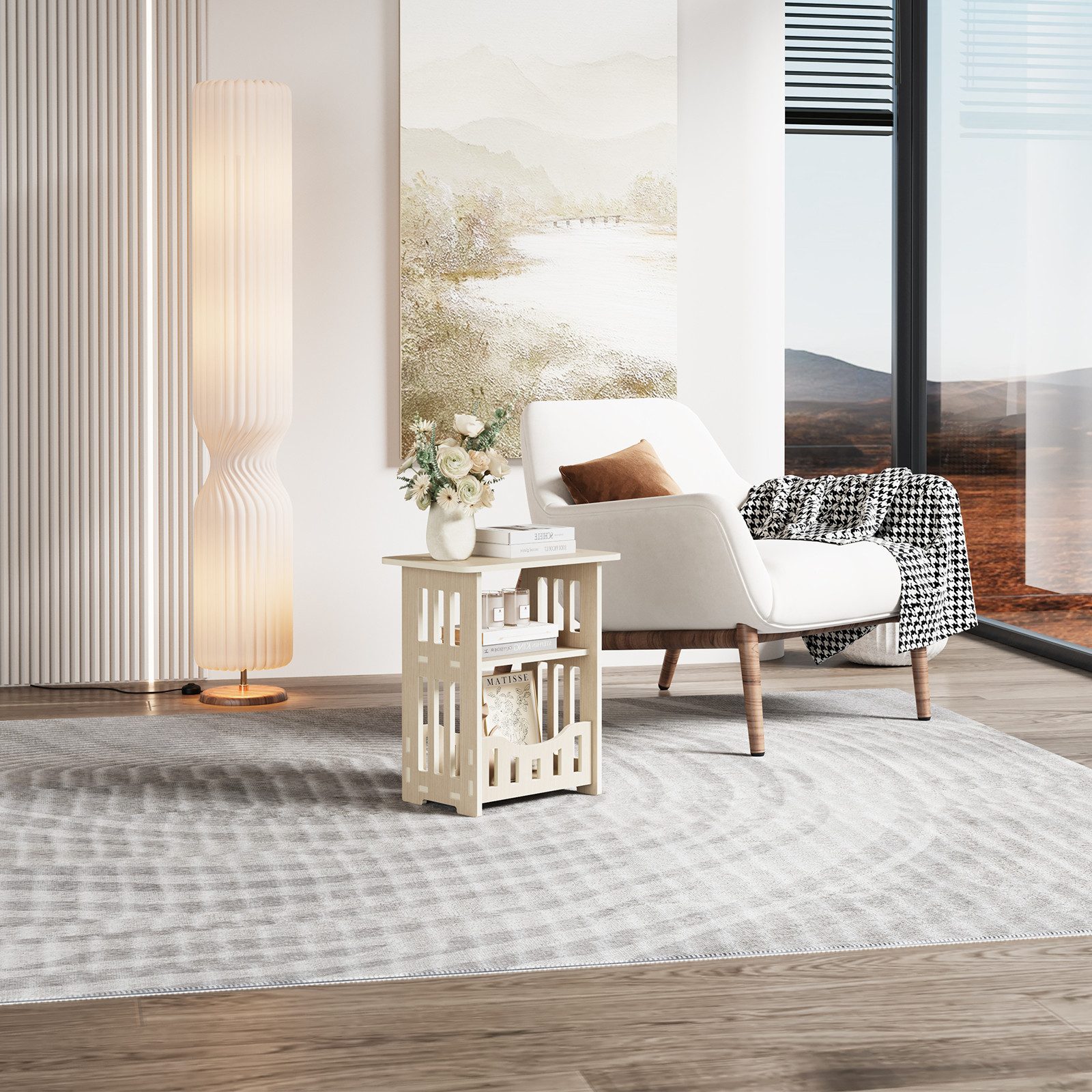 NAIMP Beistelltisch Nachttisch, kleiner Couchtisch, Sofatisch für Wohnzimme günstig online kaufen