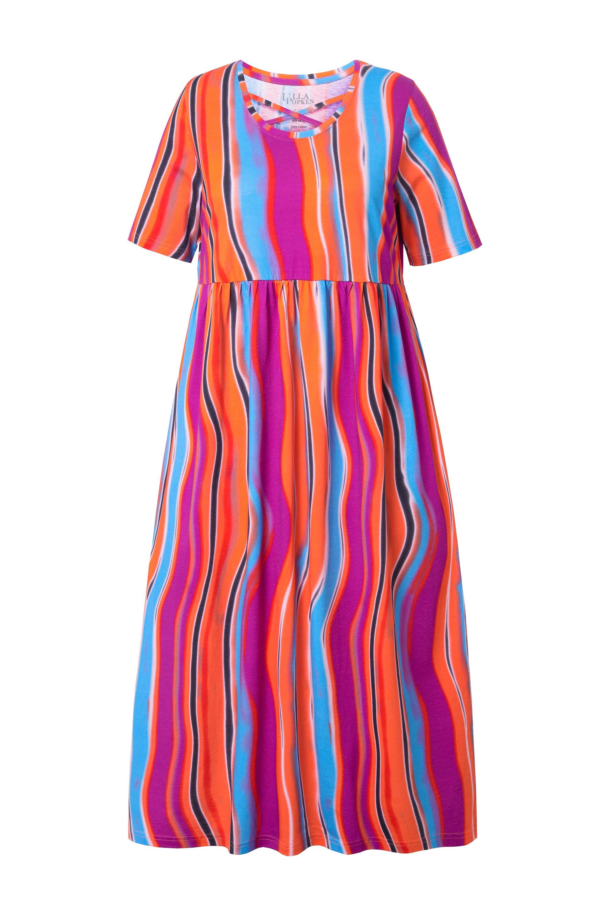 Ulla Popken Maxikleid Maxikleid Zierbänder A-Linie günstig online kaufen