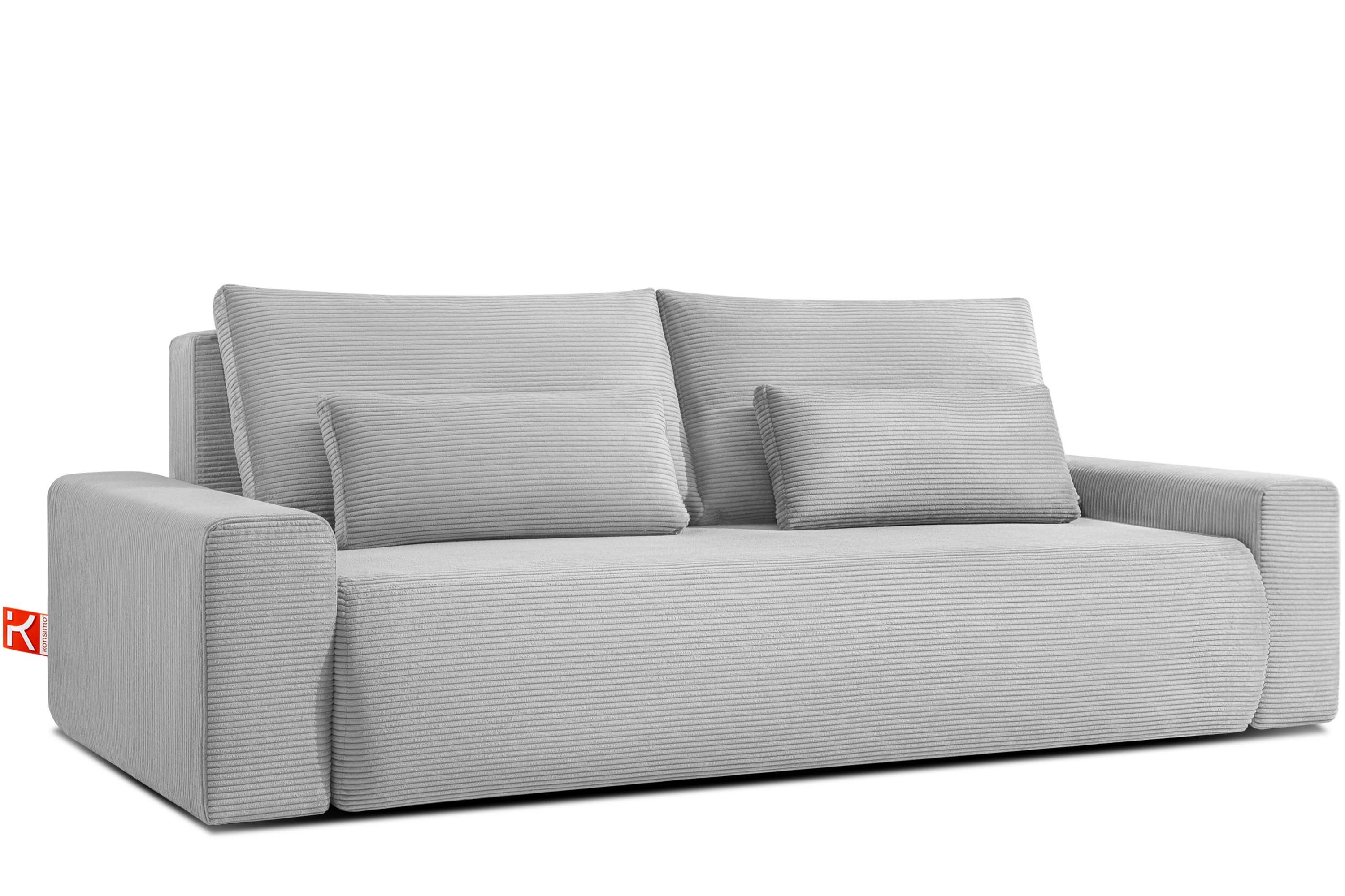 KONSIMO® 3-Sitzer MOLLIS Schlafsofa, Einzelsofa, mit Wellenfeder, hergestel günstig online kaufen
