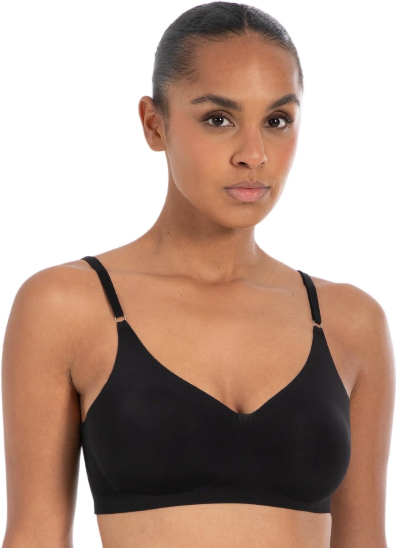 Smilodox Bralette Nysa mit Cups, leicht bügellos Komfort BH, anpassbare Träger Hochwertige Underwear, vielseitig einsetzbar, leichte Shapewear