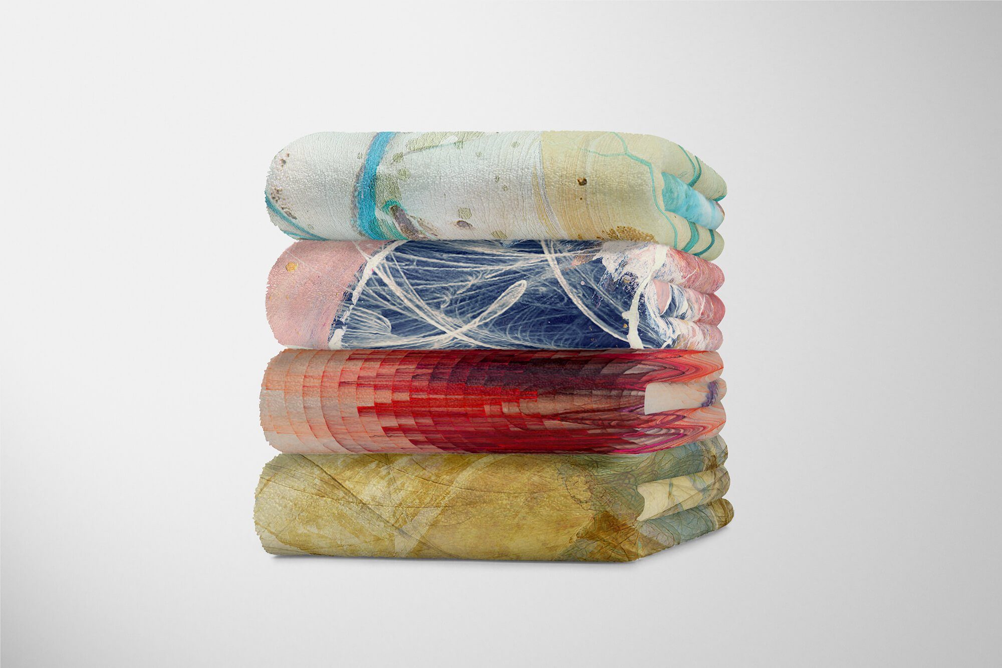 Sinus Art Handtücher Baumwolle-Polyester-Mix Handtuch Strandhandtuch Enigma Kuscheldecke abstrakten Handtuch Saunatuch (1-St), Motiv, mit