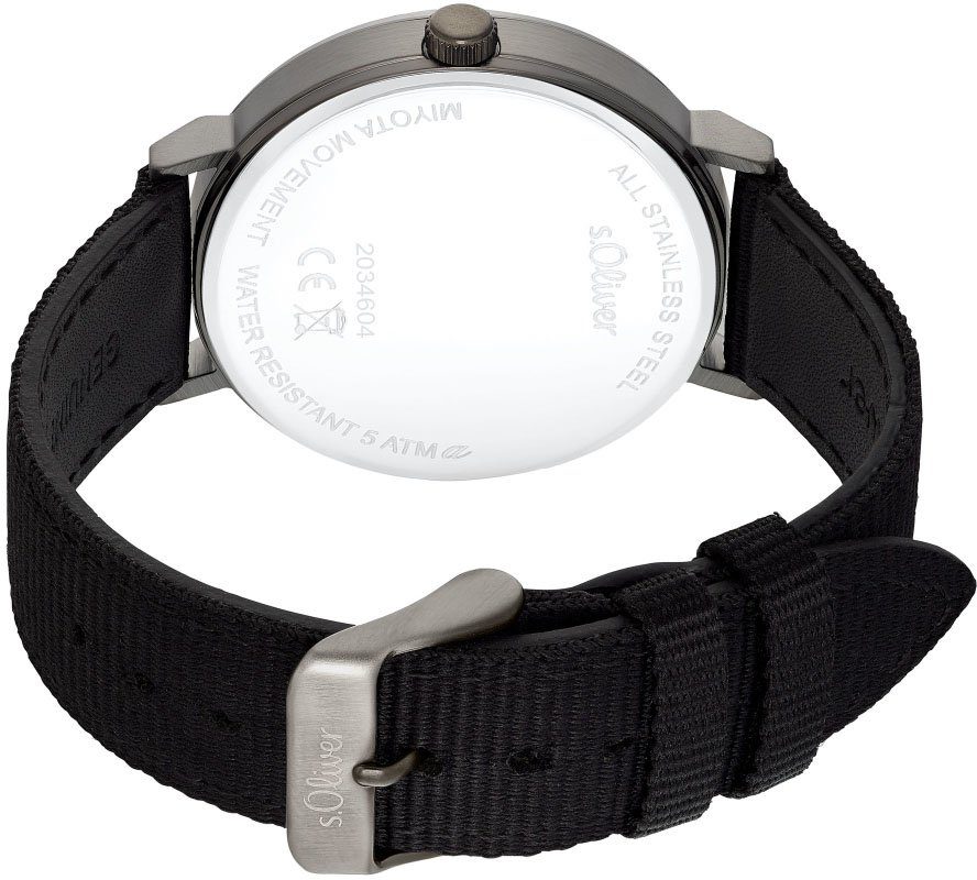 s.Oliver Quarzuhr 2034604, Armbanduhr, Herrenuhr, Datum, analog günstig online kaufen