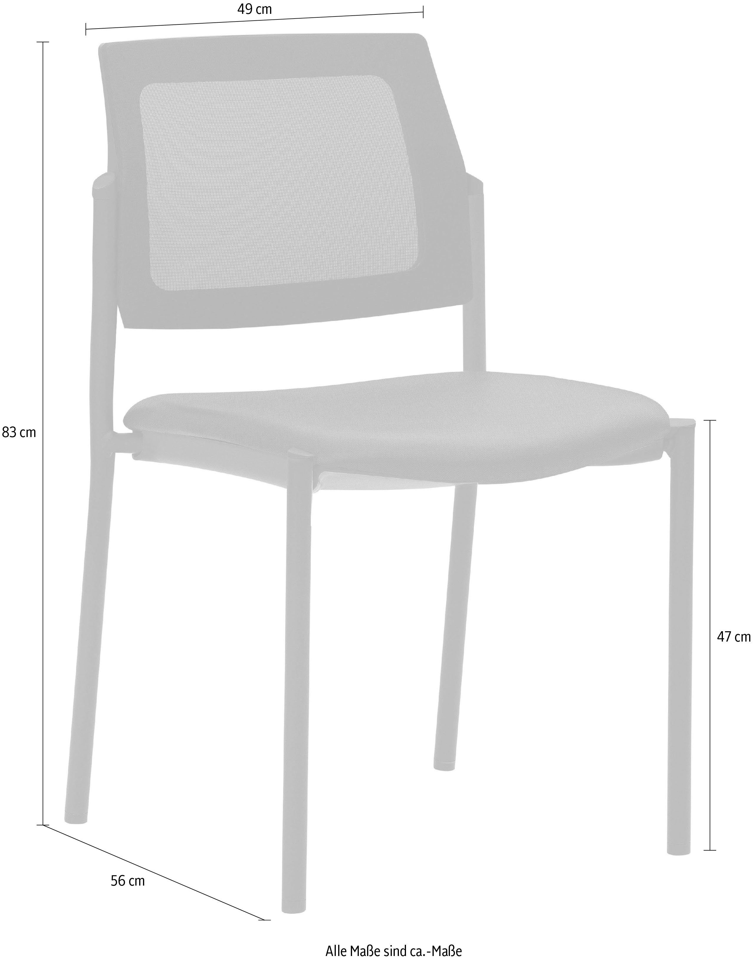 Sitzmöbel Kirschrot Stück 2519, | Mayer Besucherstuhl stapelbar 6 Kirschrot bis