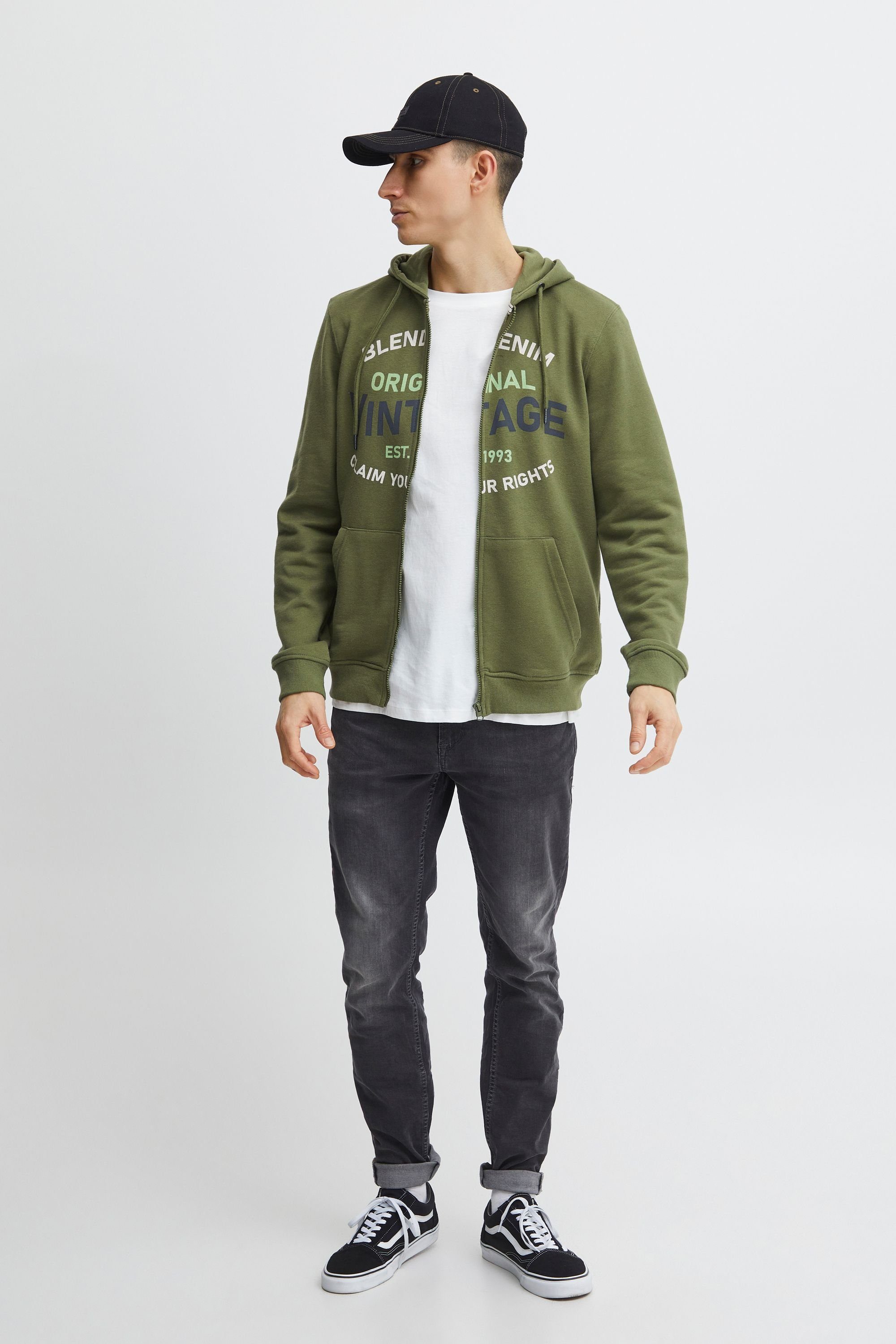 Blend Kapuzensweatjacke BHSweatshirt Stilvolle Kapuzensweatjacke