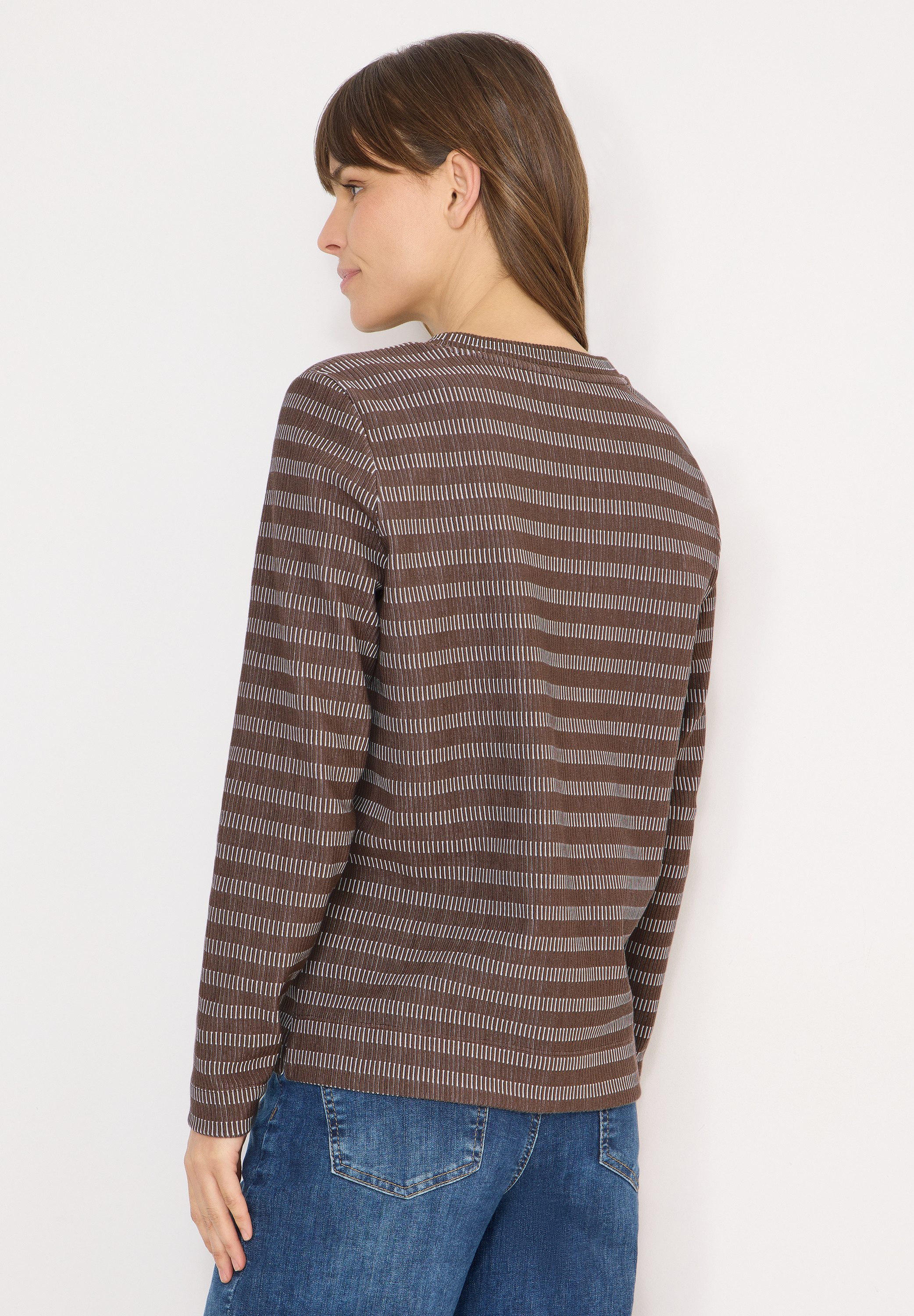 CECIL Langarmshirt mit Struktur günstig online kaufen