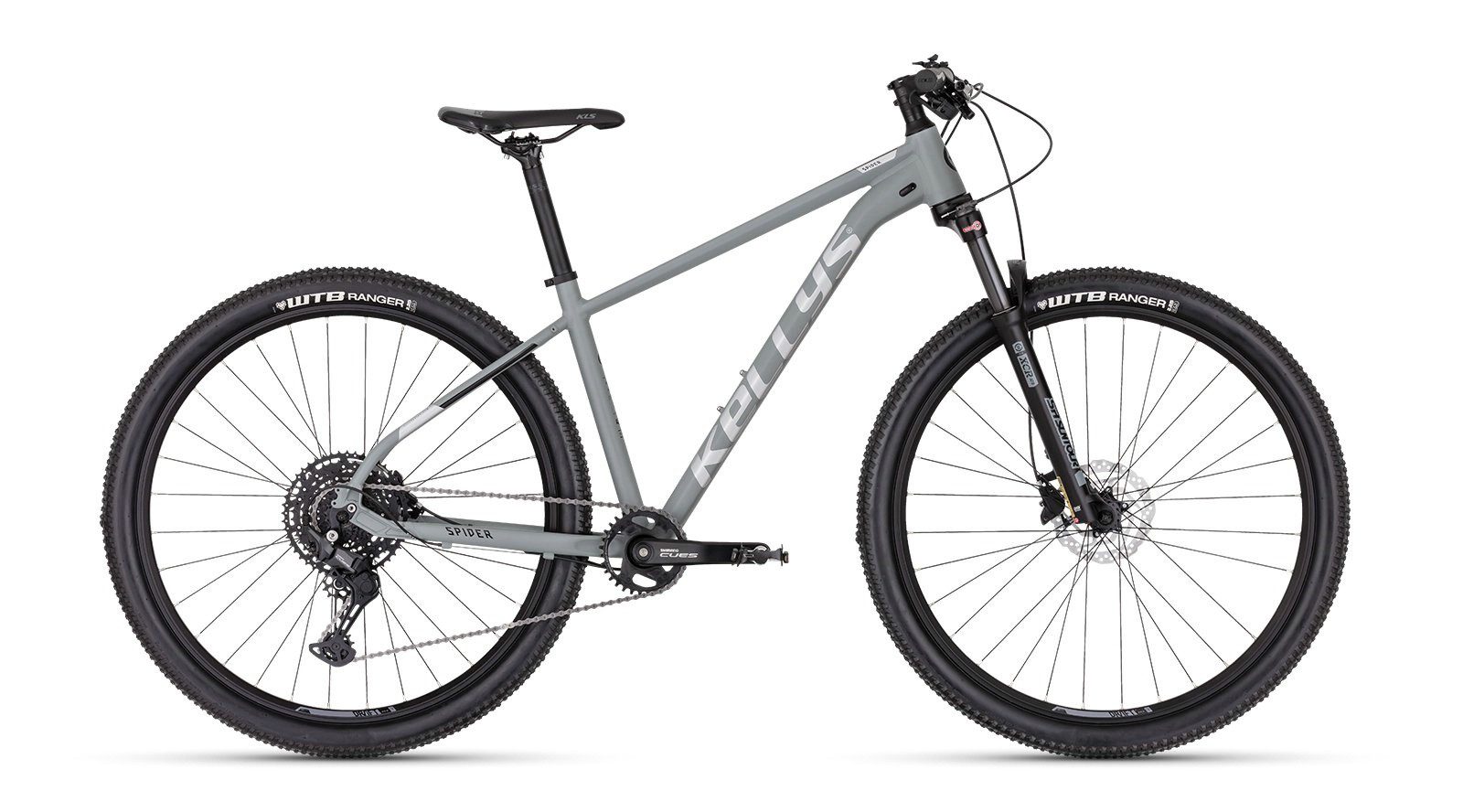 Kellys Mountainbike MTB Hardtail SPIDER X80 Moonstone grey 29" Diamant, 10 Gang Shimano SHIMANO Cues U6000 (direct mount) Schaltwerk