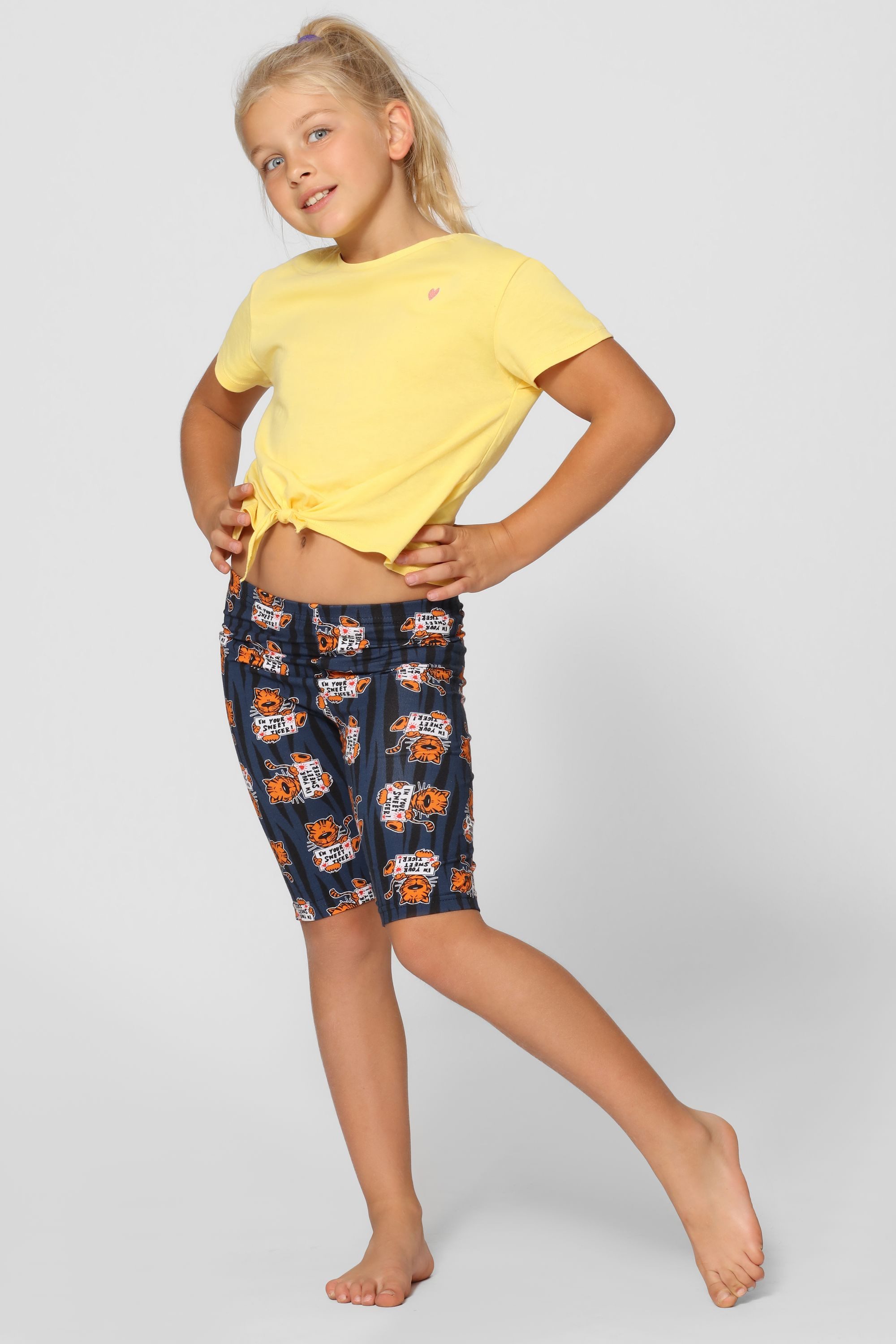 Merry Style Leggings Mädchen Kurze Leggings MS10-406 (1-tlg) elastischer Bund