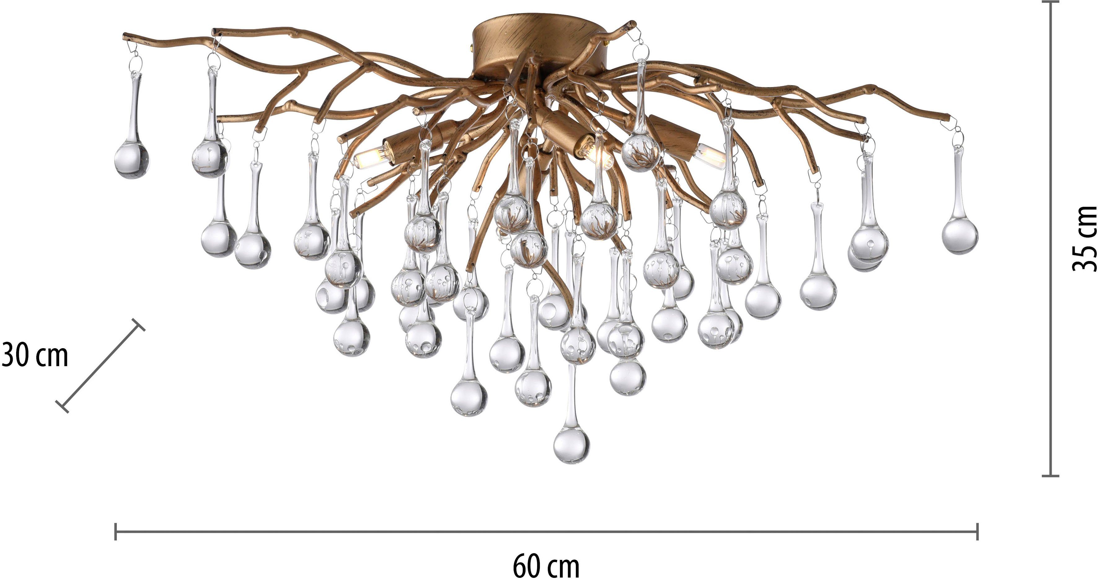 Paul Neuhaus Deckenleuchte ICICLE, ohne Leuchtmittel