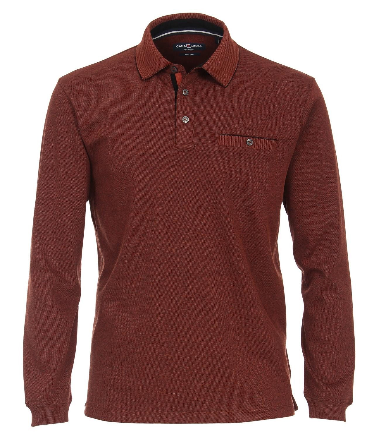 Langarm-Poloshirt CASAMODA Polo-Shirt Langarm uni