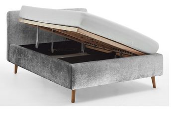 meise.möbel Holzbett Polsterbett Mattis, grau 3, 140/160/180 x 200 cm, verschiedene