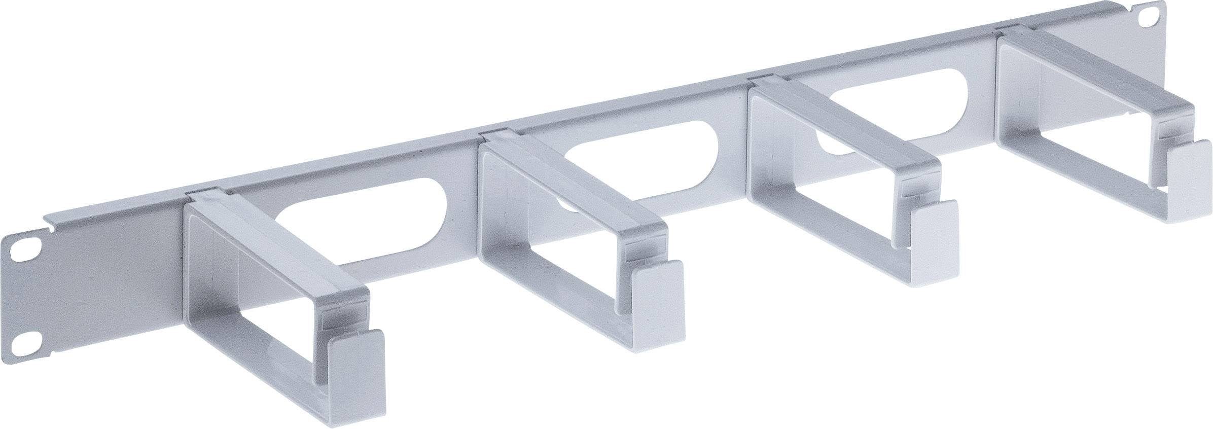 Kabelkanal Server Zub INTELLINET 19" Kabelmanagment 4x gr. Plastikringe [gy] 1HE