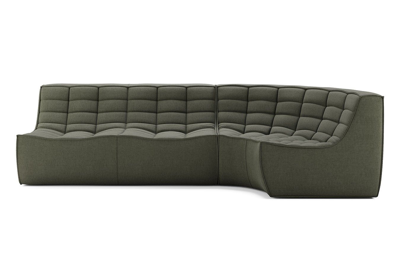 Ethnicraft Big-Sofa Sofakombination N701 Eco Stoff ecru