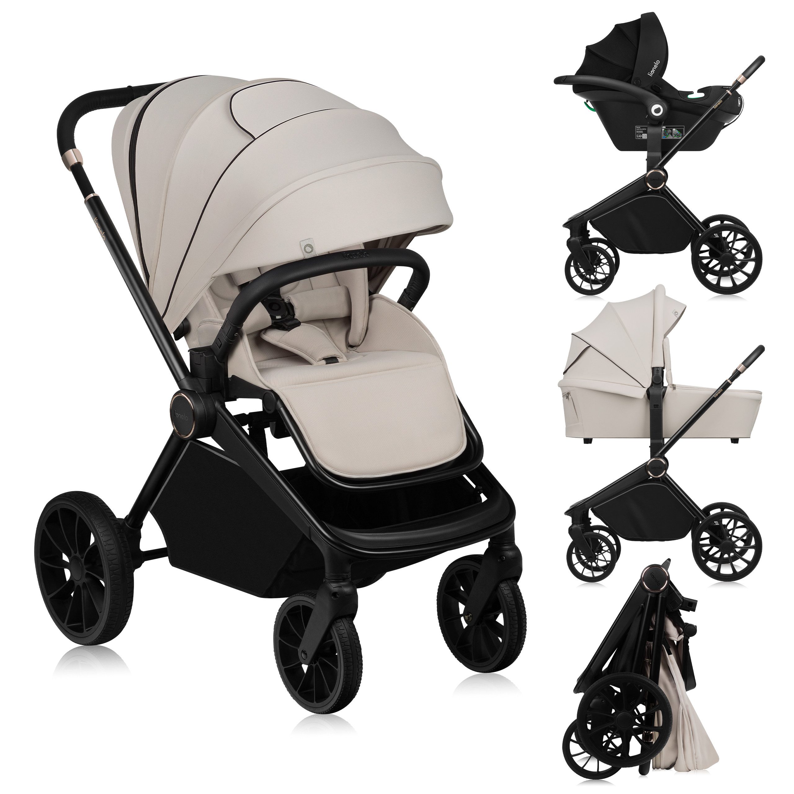Kombi-Kinderwagen MIKA PLUS 3IN1