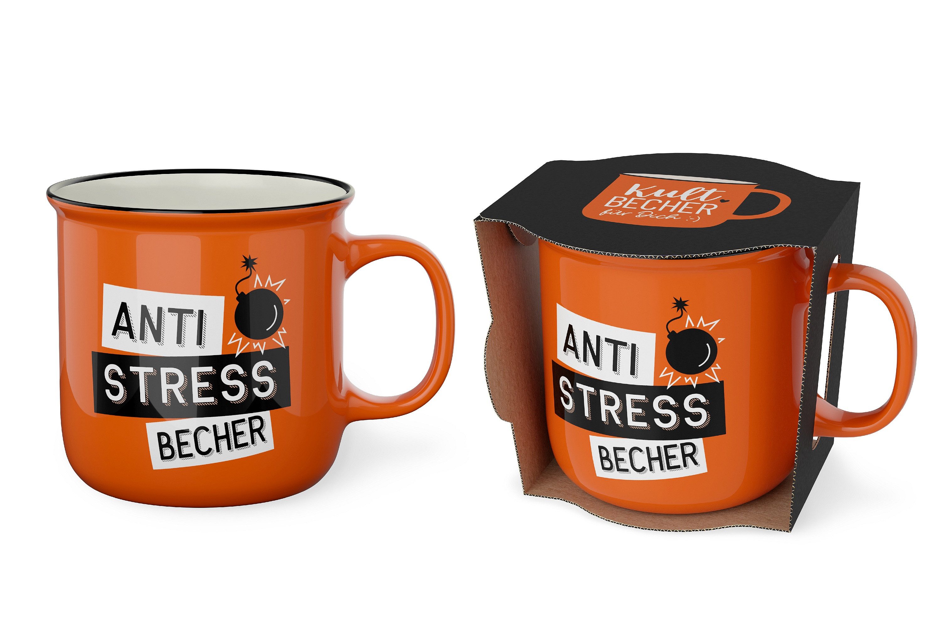 La Vida Tasse Kult-Becher Kaffeetasse Kaffee Tasse 0,25l Geschenk la vida, Material: Porzellan