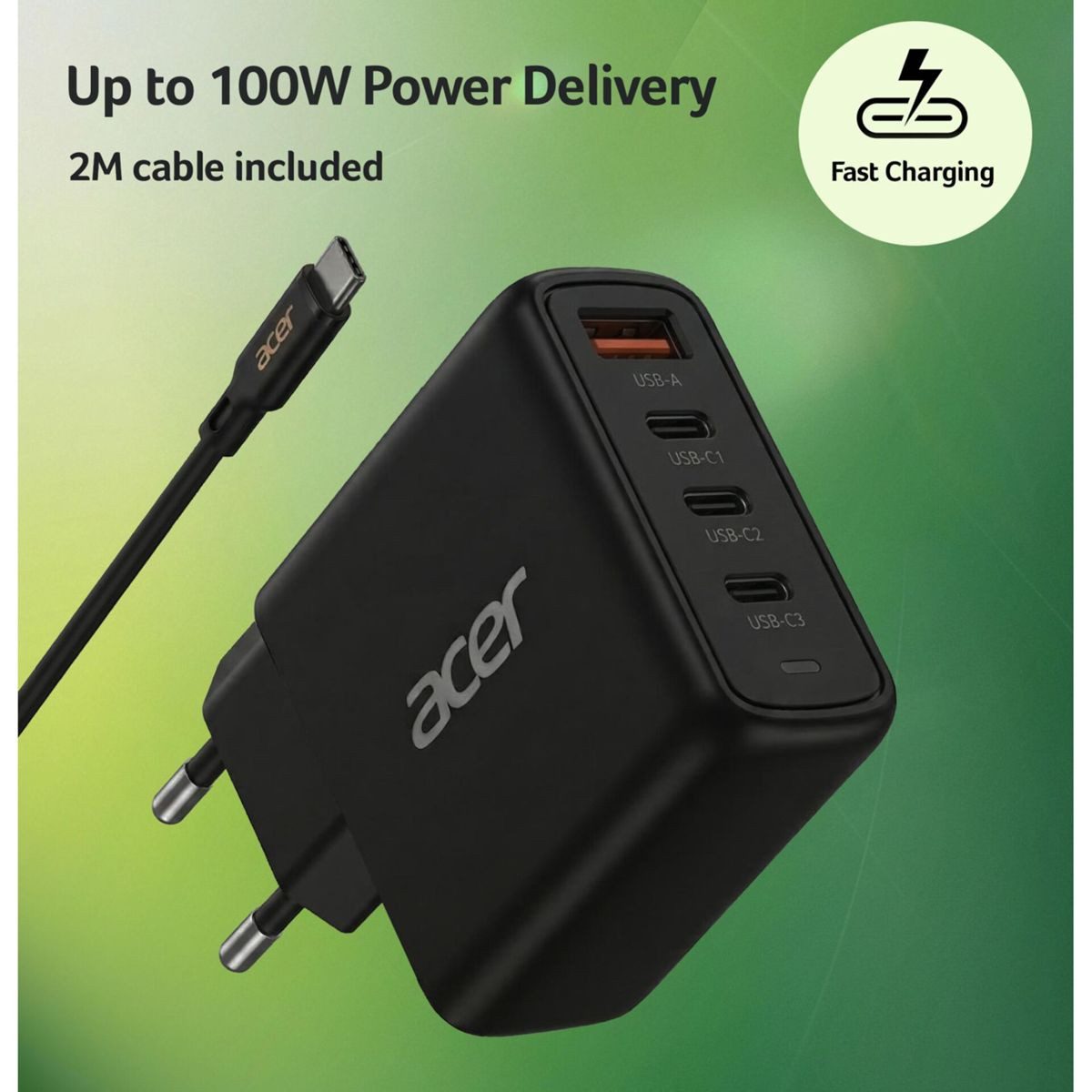 Acer 100W GaN Charger USB-Ladegerät