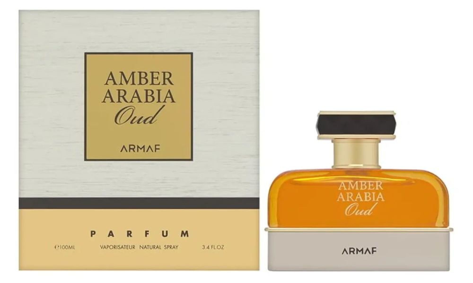 armaf Duft-Set Amber Arabia Oud Eau de Parfum (EDP) Herren Spray, Orientalisch-holziger Duft mit Moschus, Orange und Muskatnuss