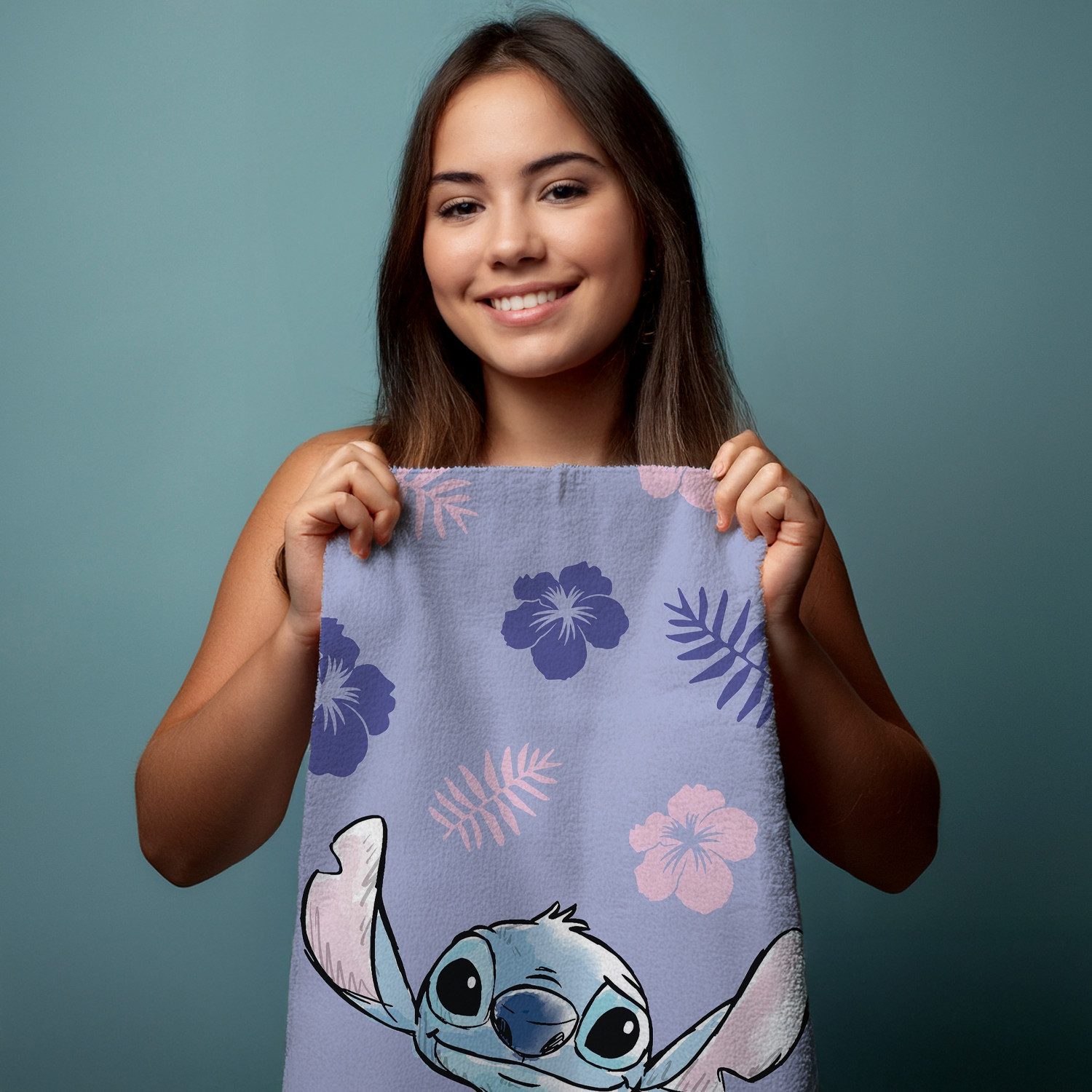 Jerry Fabrics Handtücher Disney LILO & STITCH Duschtuch Strandtuch Badetuch 70 x 140 cm, (1 Duschtuch, 1-St), Langlebig