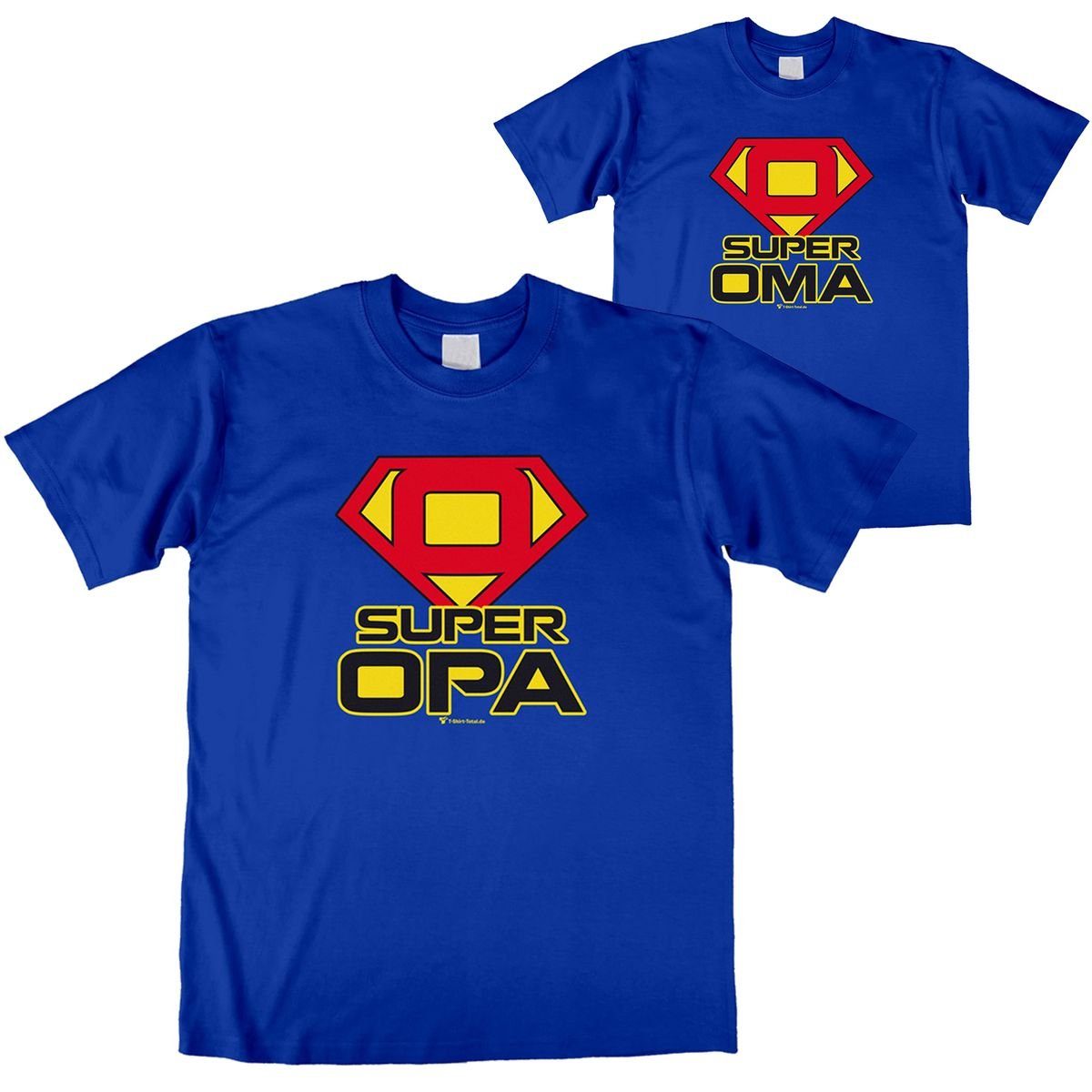T-Shirt Total T-Shirt Blaues Super Opa Shirt