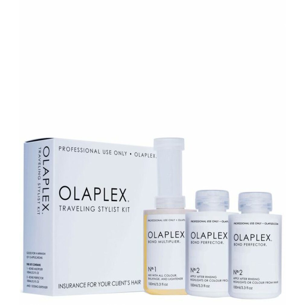 Olaplex Haarspülung Traveling Stylist Kit All Hair Types 1x No.1 100ml + 2x No.2 je 100ml