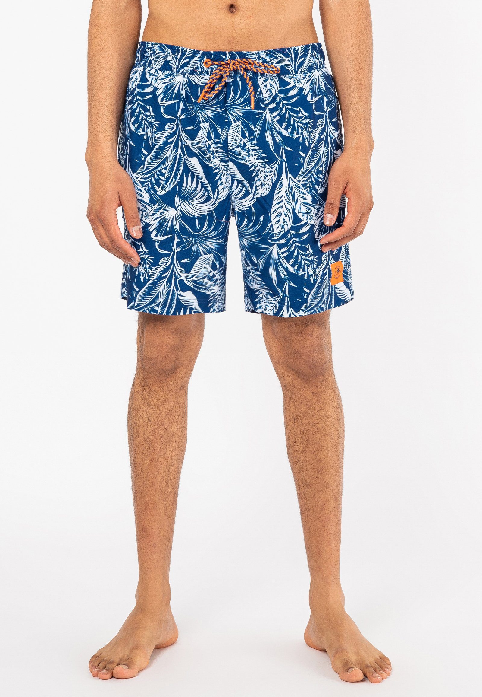 Stitch & Soul Badeshorts Badehose mit Muster blue