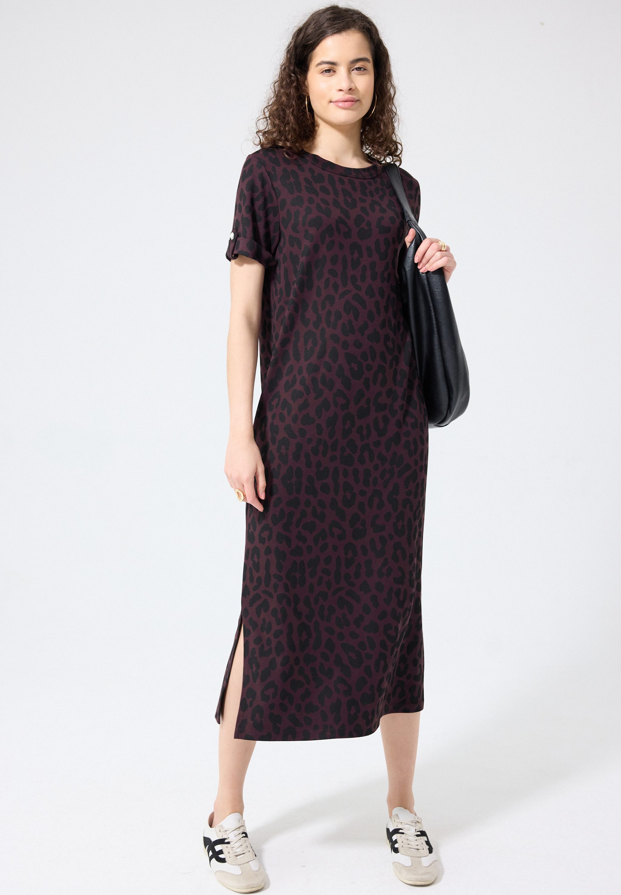 STREET ONE STUDIO Maxikleid mit Rundhalsausschnitt