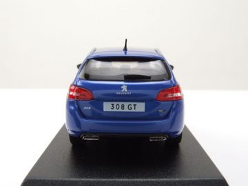Norev Modellauto Peugeot 308 SW GT Kombi 2020 blau Modellauto 1:43 Norev, Maßstab 1:43