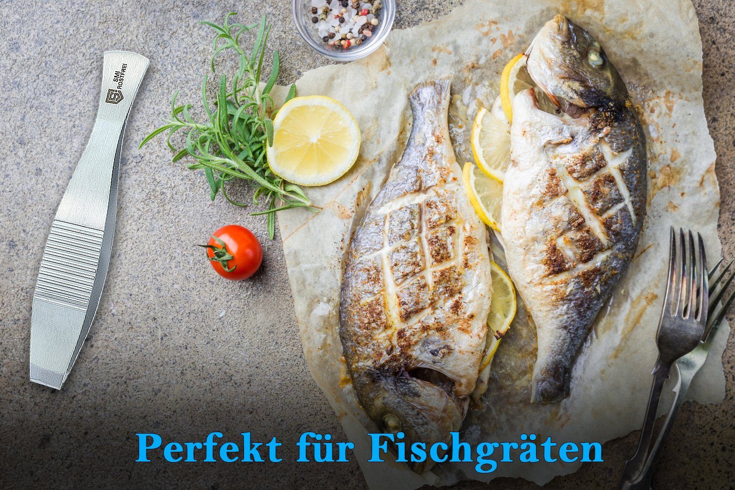 SMI Kochpinzette Grätenpinzette fischgrätenzange fischgrätenpinzette fischpinzette – Bild 4 von 5