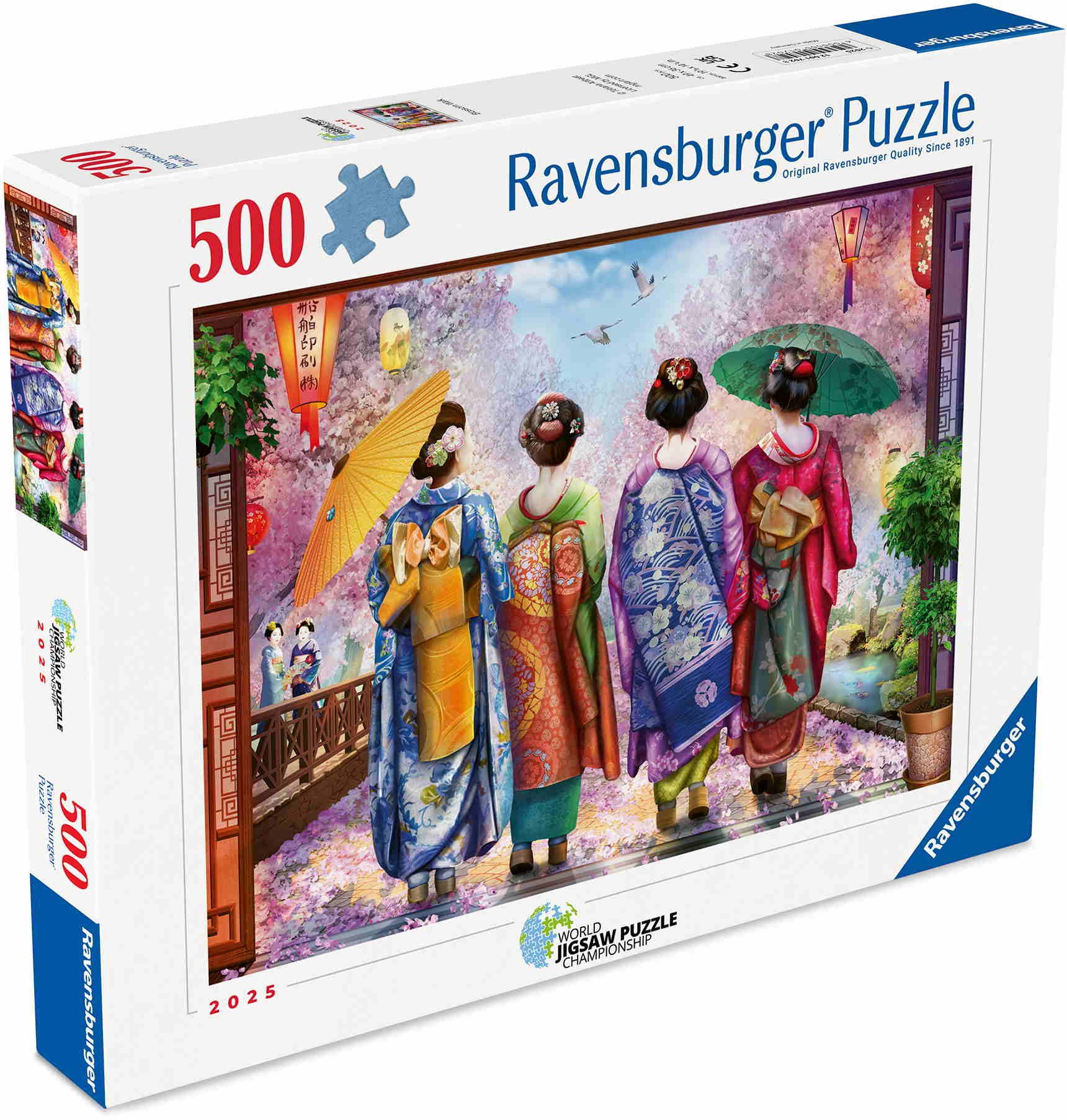 Ravensburger Puzzle 500 Teile Puzzle Kirschblütenspaziergang 12001702, Puzzleteile