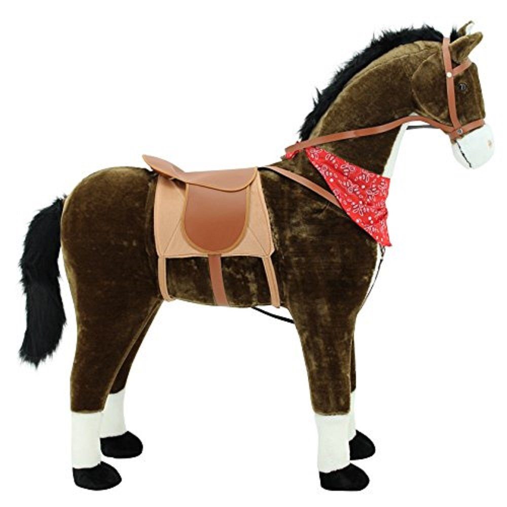Sweety-Toys Stehpferd Sweety Toys 5048 Stehpferd "Chocolate" ca.105cm bis 80 kg