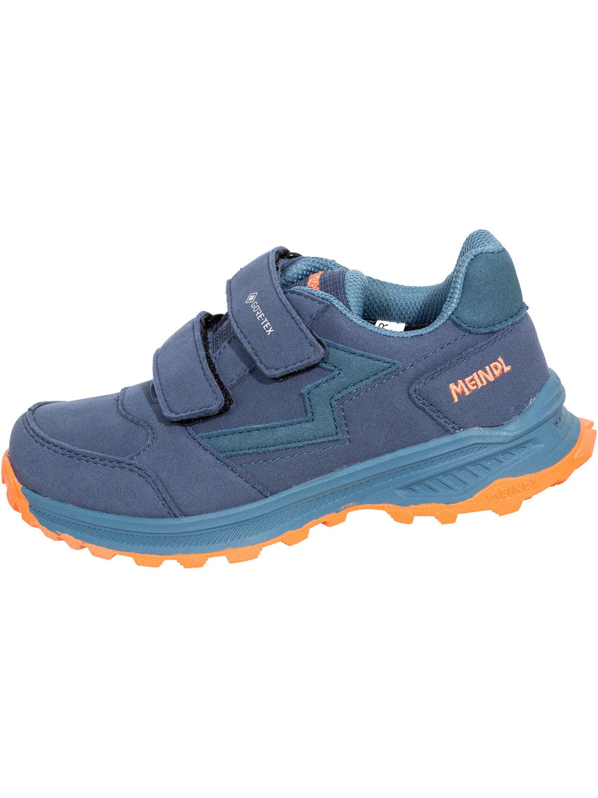 Meindl Meindl Otago Junior GTX petrol/orange Wanderschuh Herausnehmbares Best-Fit-Fußbett für optimalen Sitz bei Kinderfüßen