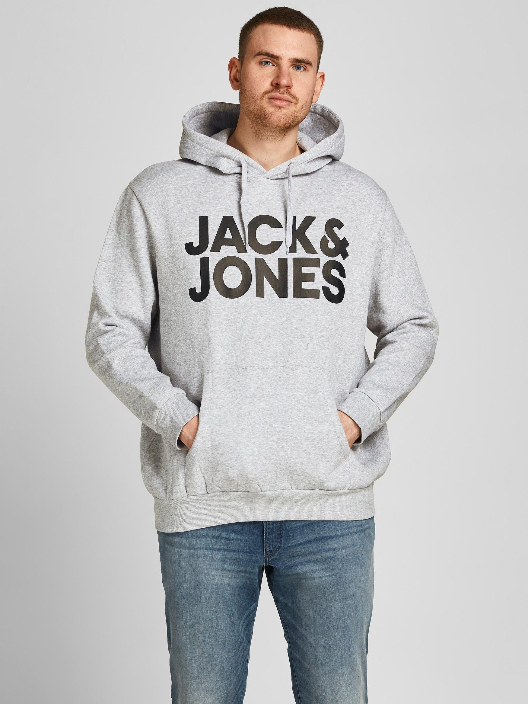 Jack & Jones Hoodie mit Logo Print JJECORP Kapuzen JJECORP LOGO SWEAT HOOD günstig online kaufen