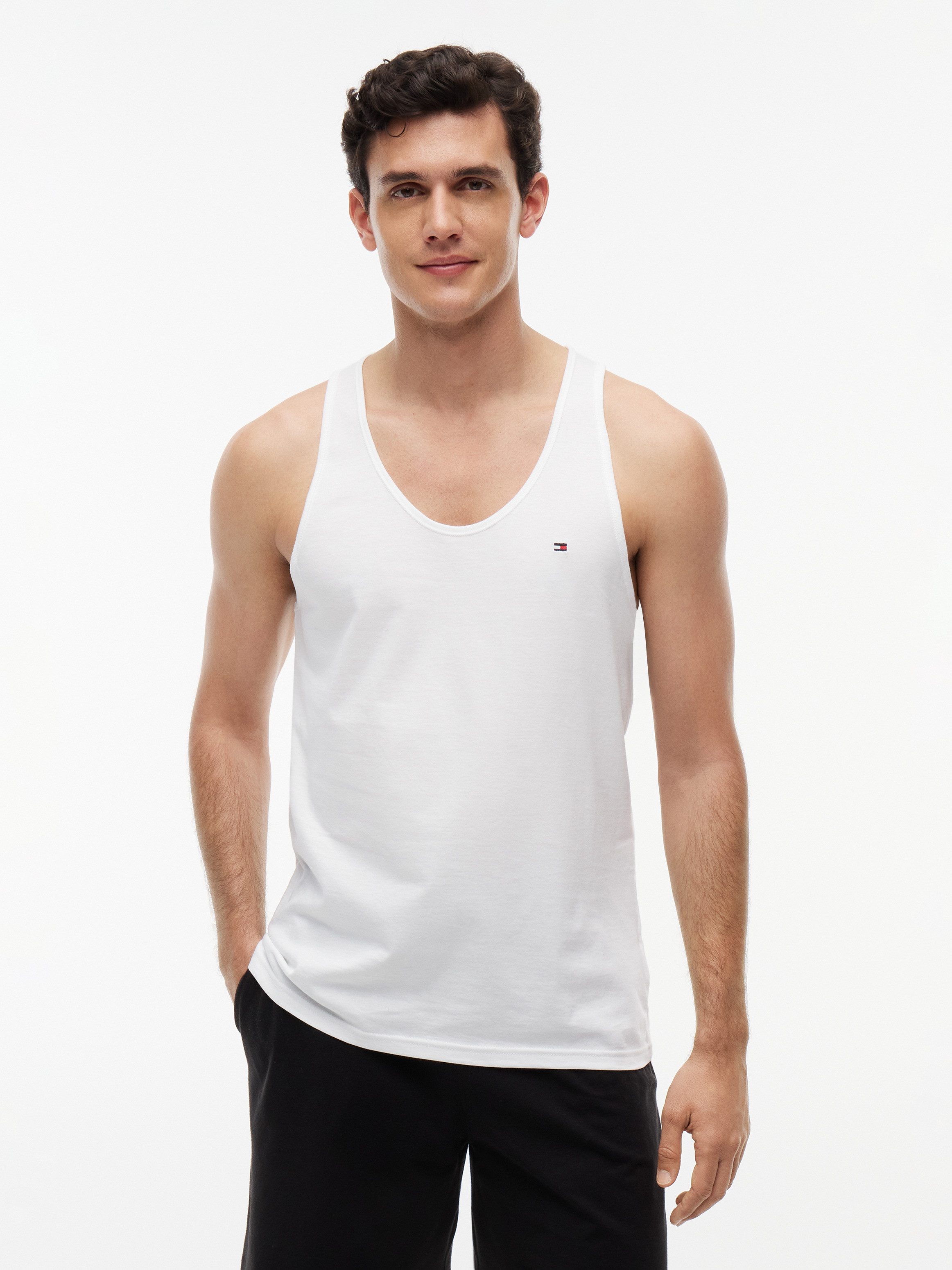 Tommy Hilfiger Underwear Tanktop 3P TANK TOP (Packung, 3-tlg., 3er) mit Logo-Stickerei