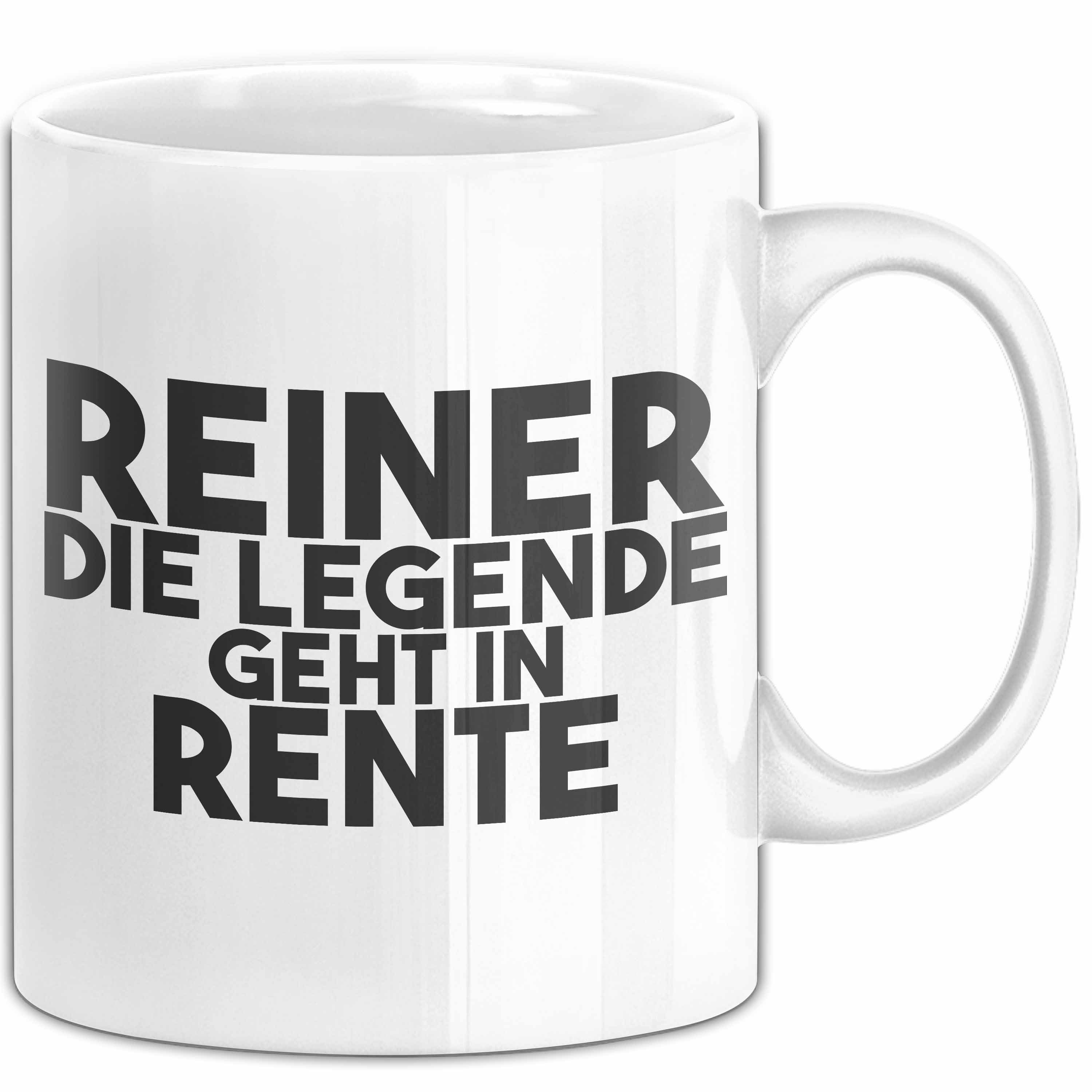 Trendation Tasse Reiner Tasse Reiner – Die Legende Geht In Rente Geschenk, Keramik