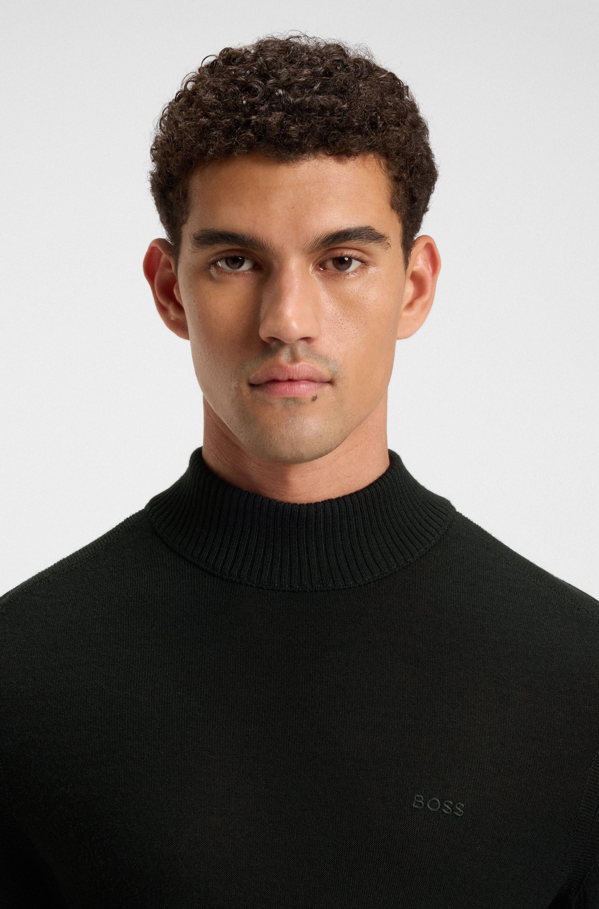 BOSS ORANGE Strickpullover Avac mit gesticktem BOSS Logo günstig online kaufen