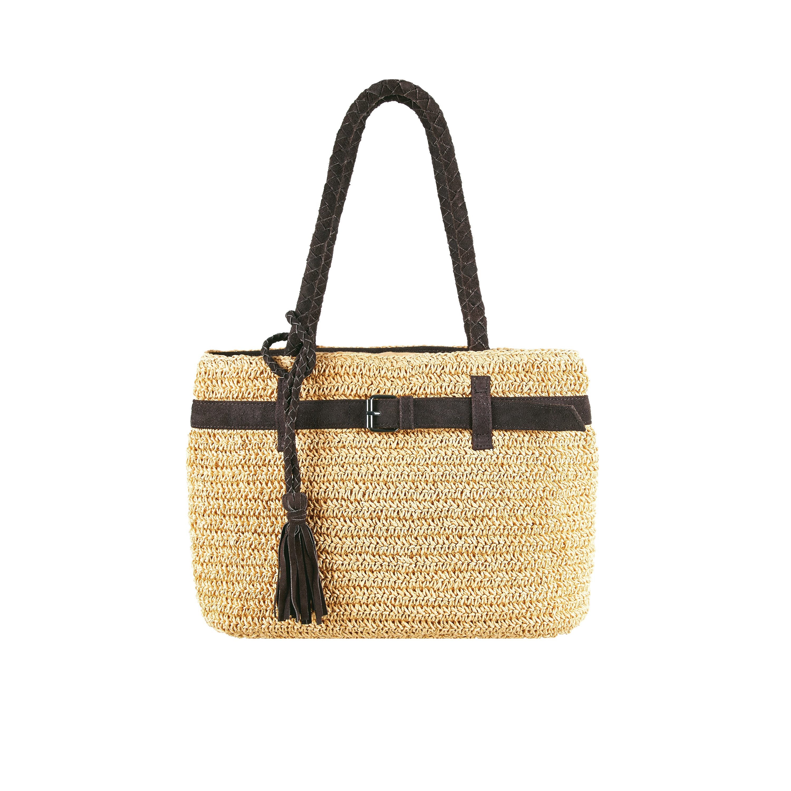 seabreeze by BULL&HUNT Strandtasche seabreeze shopper medium aus Raffiabast