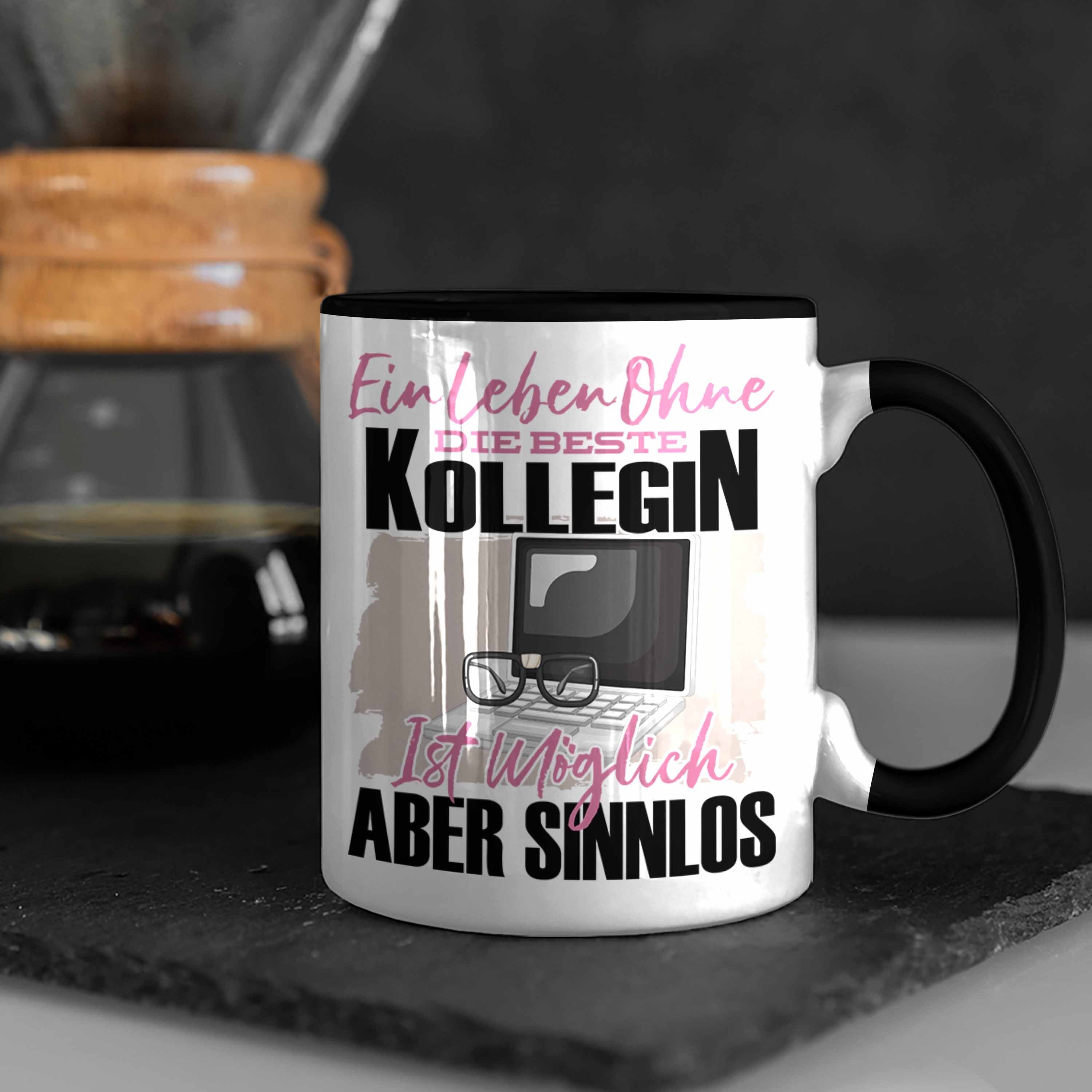 Geschenkidee Die - Trendation Tasse Tasse Trendation Arb Beste Lustiger Spruch Schwarz Kollegin