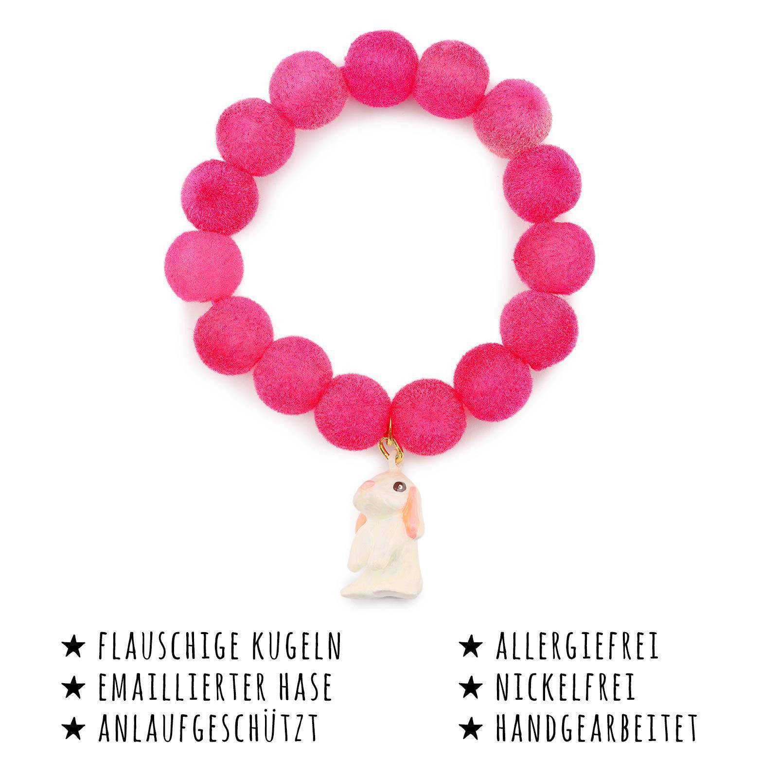 Monkimau Silberarmband Hasen Armband, Hypoallergen