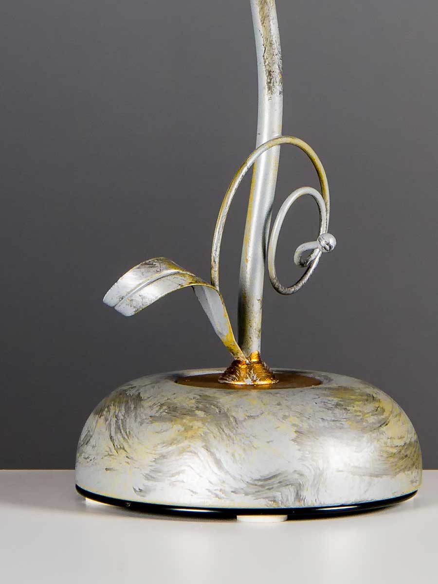 Helios Leuchten Tischleuchte florentiner Landhausstil Glas Bleikristall, Schreibtischlampe Nachttischlampe, italienisches Manufakturprodukt – Bild 5 von 5