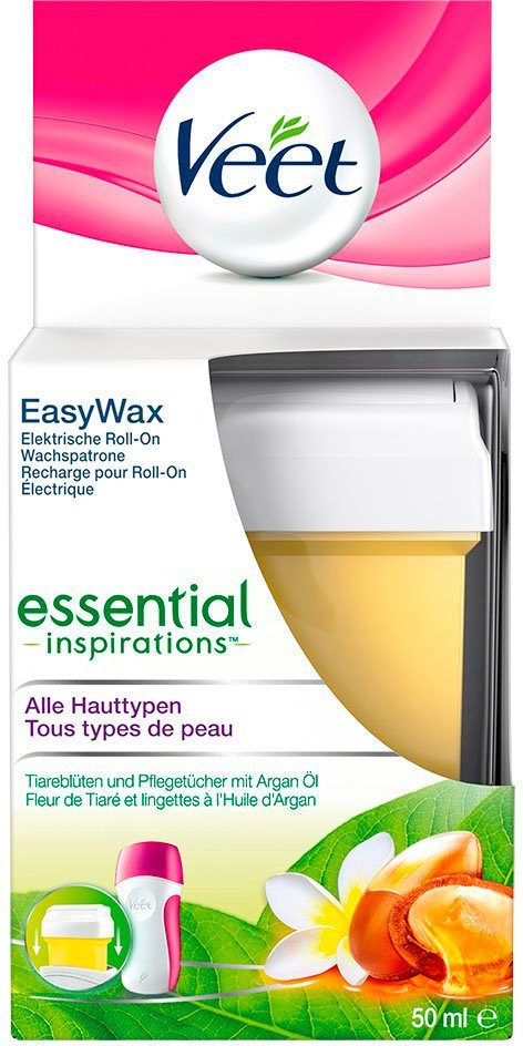 Veet Wachspatrone Easy Wax Essential Inspirations, Wachsnachfüllpatrone mit Easy-Gelwax Technology