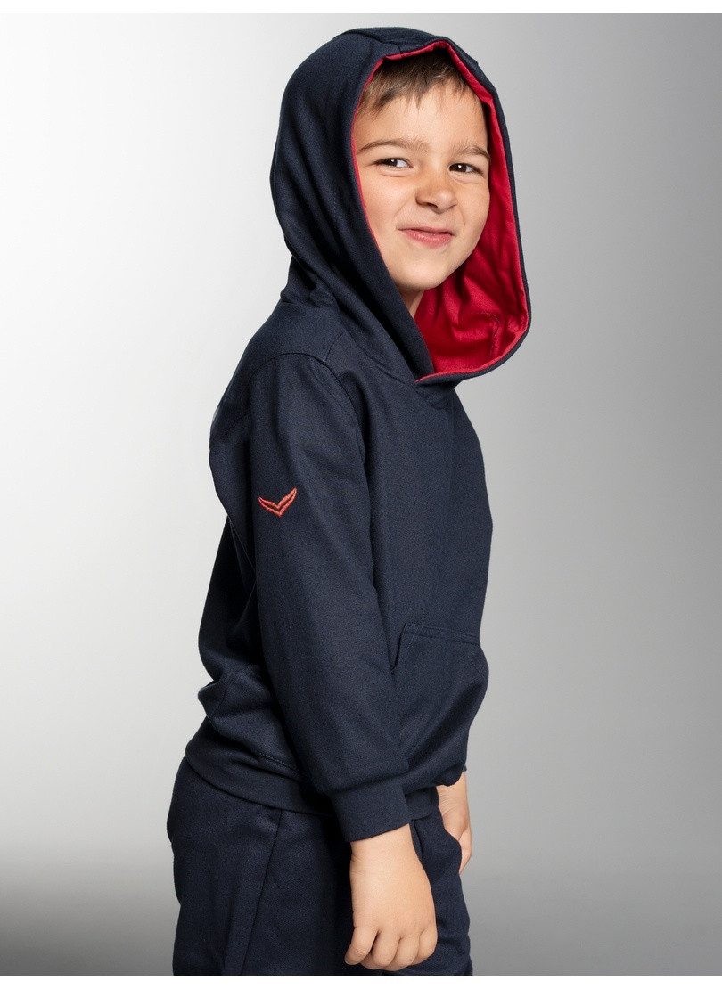 Trigema Sweatshirt TRIGEMA Kapuzenpullover mit Kängurutasche